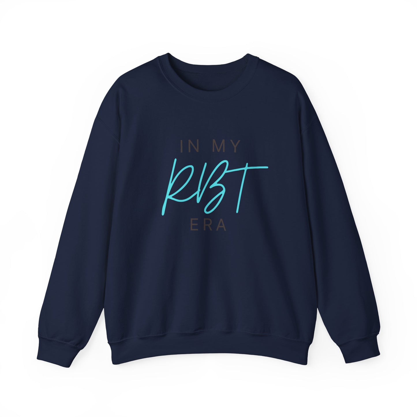 Crewneck Sweatshirt — "In My RBT Era" Minimal Pastel Script Pullover