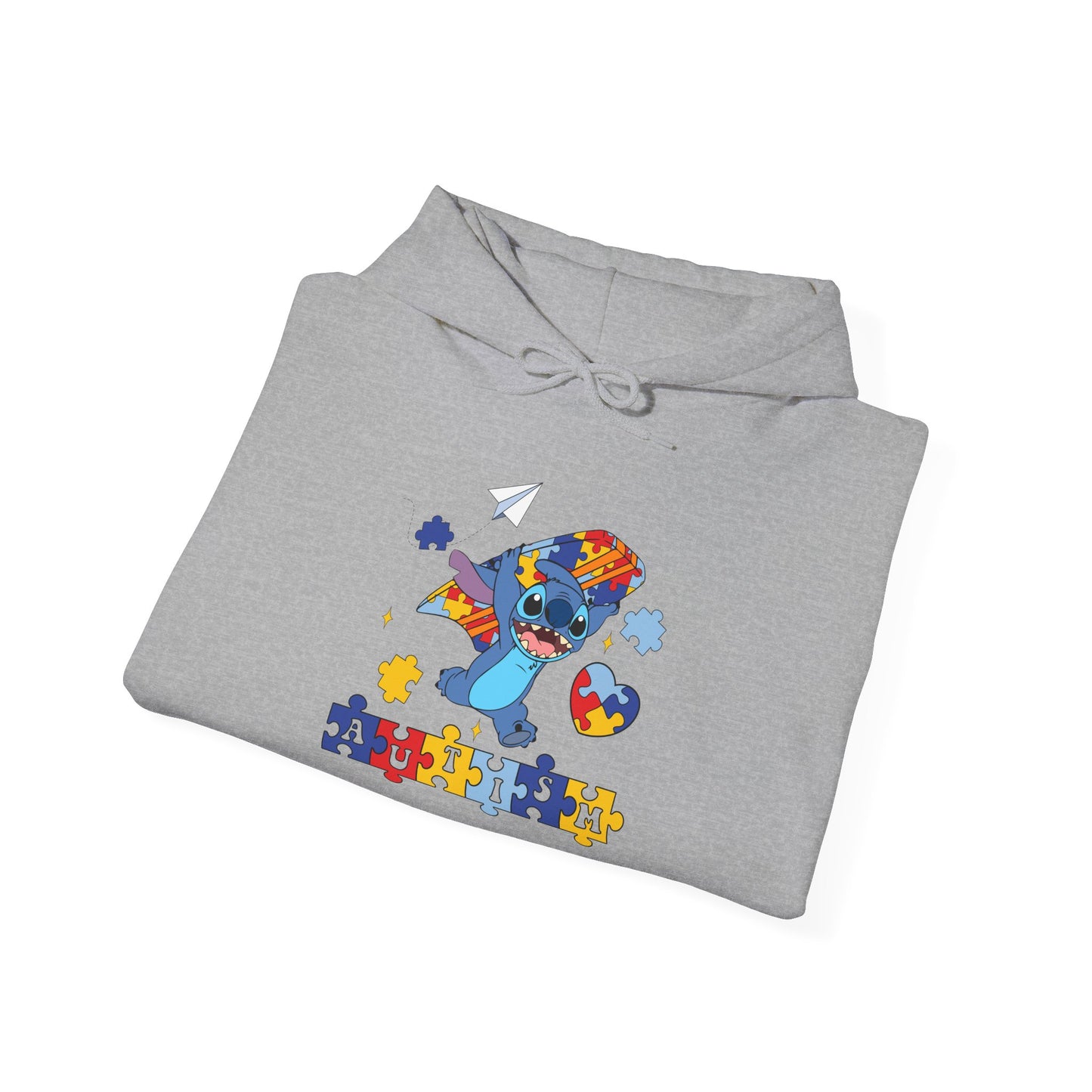 Autism Awareness Puzzle-Heart Hoodie – Colorful Support Sweatshirt
