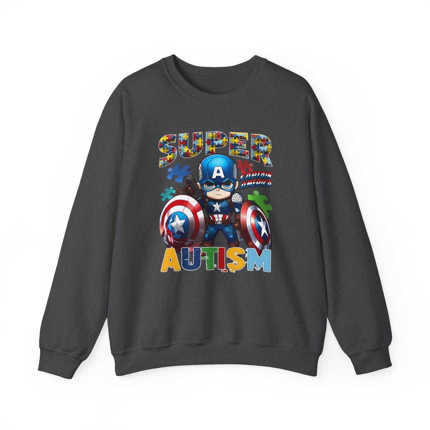 Autism Superhero Crewneck Sweatshirt