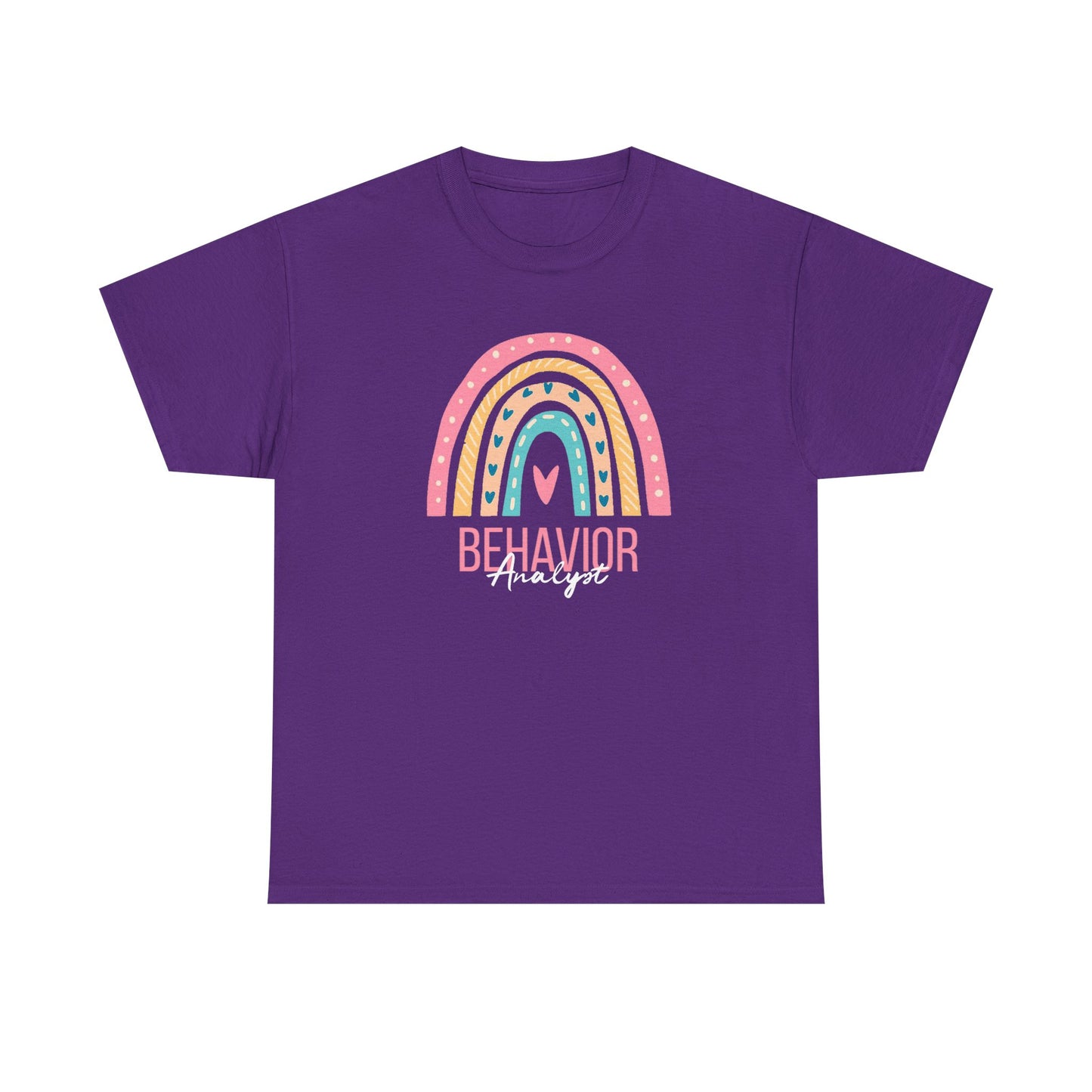 Behavior Analyst Rainbow T-Shirt – Cute Pastel ABA Tee for Teachers & Therapists