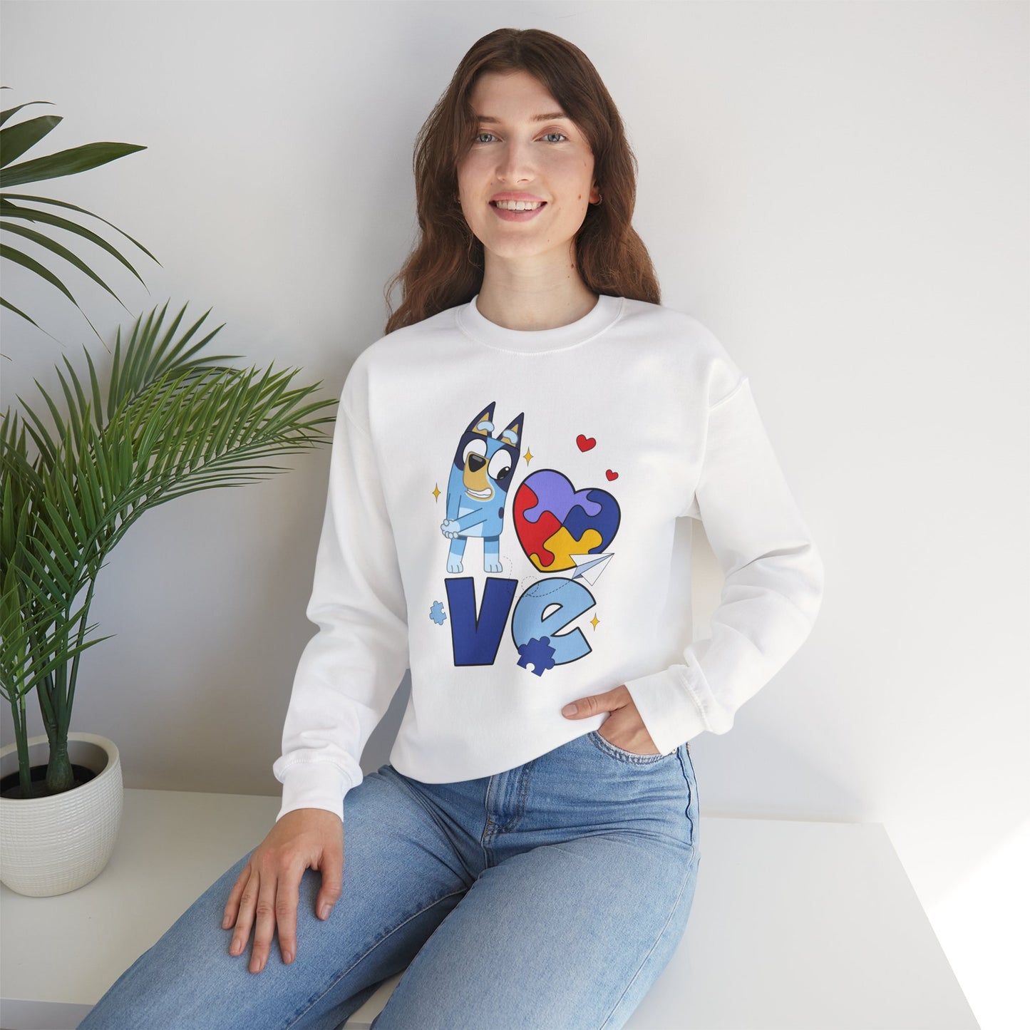 Love Puzzle Crewneck Sweatshirt