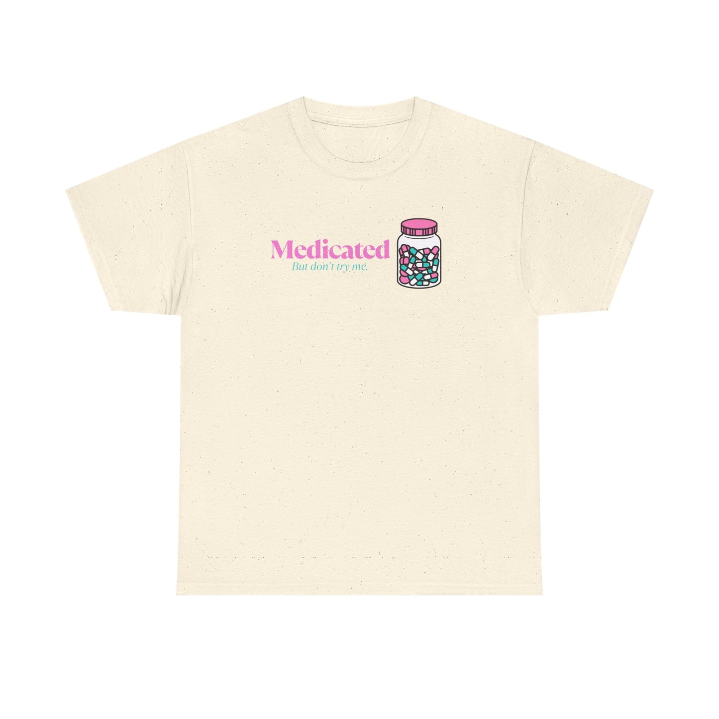 Medicated Unisex Heavy Cotton Tee - Fun and Playful Shirt for Relaxation