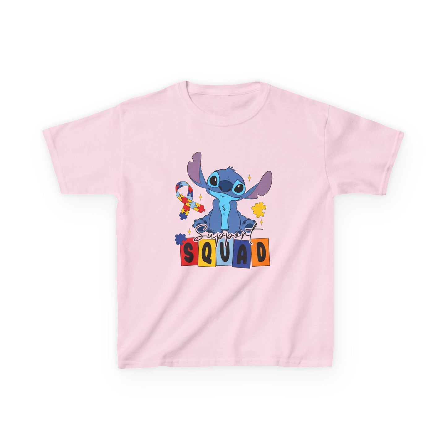 Kids Tee — Cute Stitch 'Squad' Graphic Shirt for Disney Fans