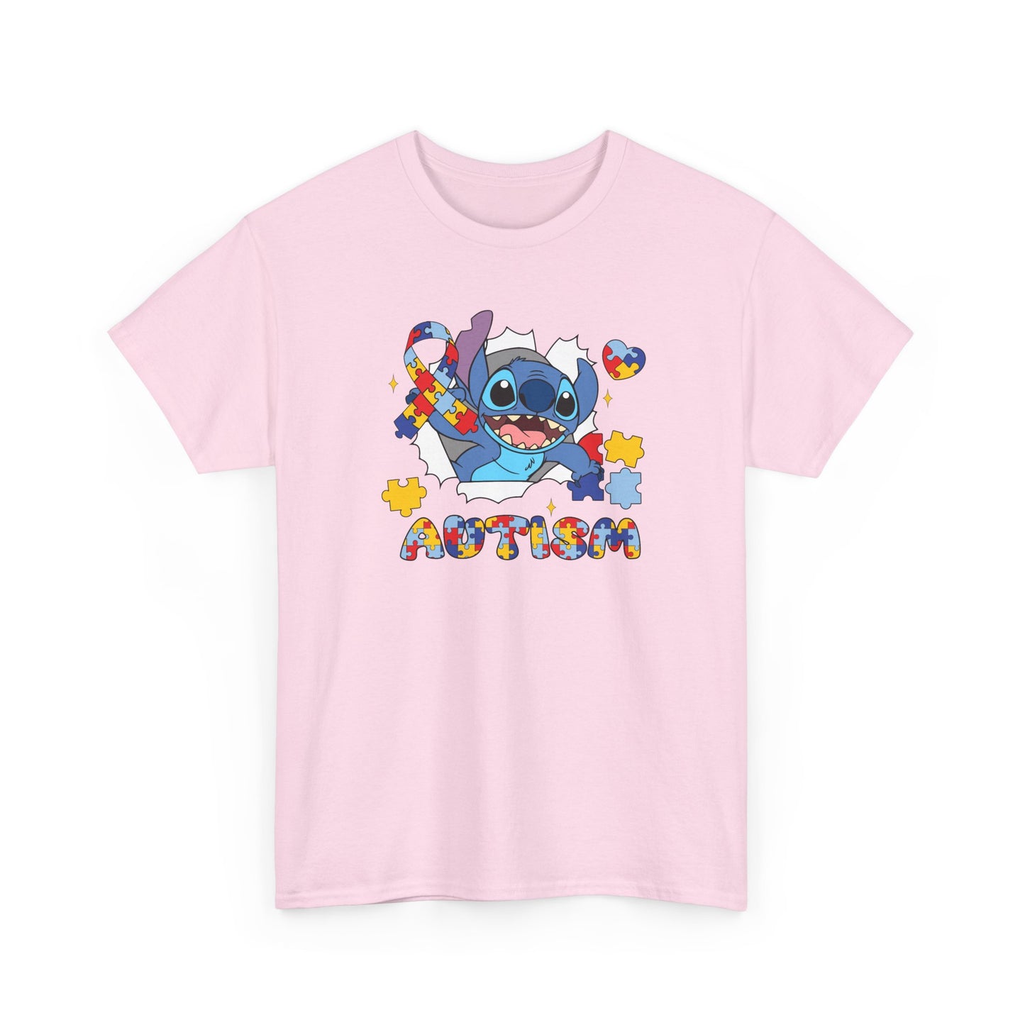 Stitch Autism Awareness T-Shirt — Puzzle Heart Design