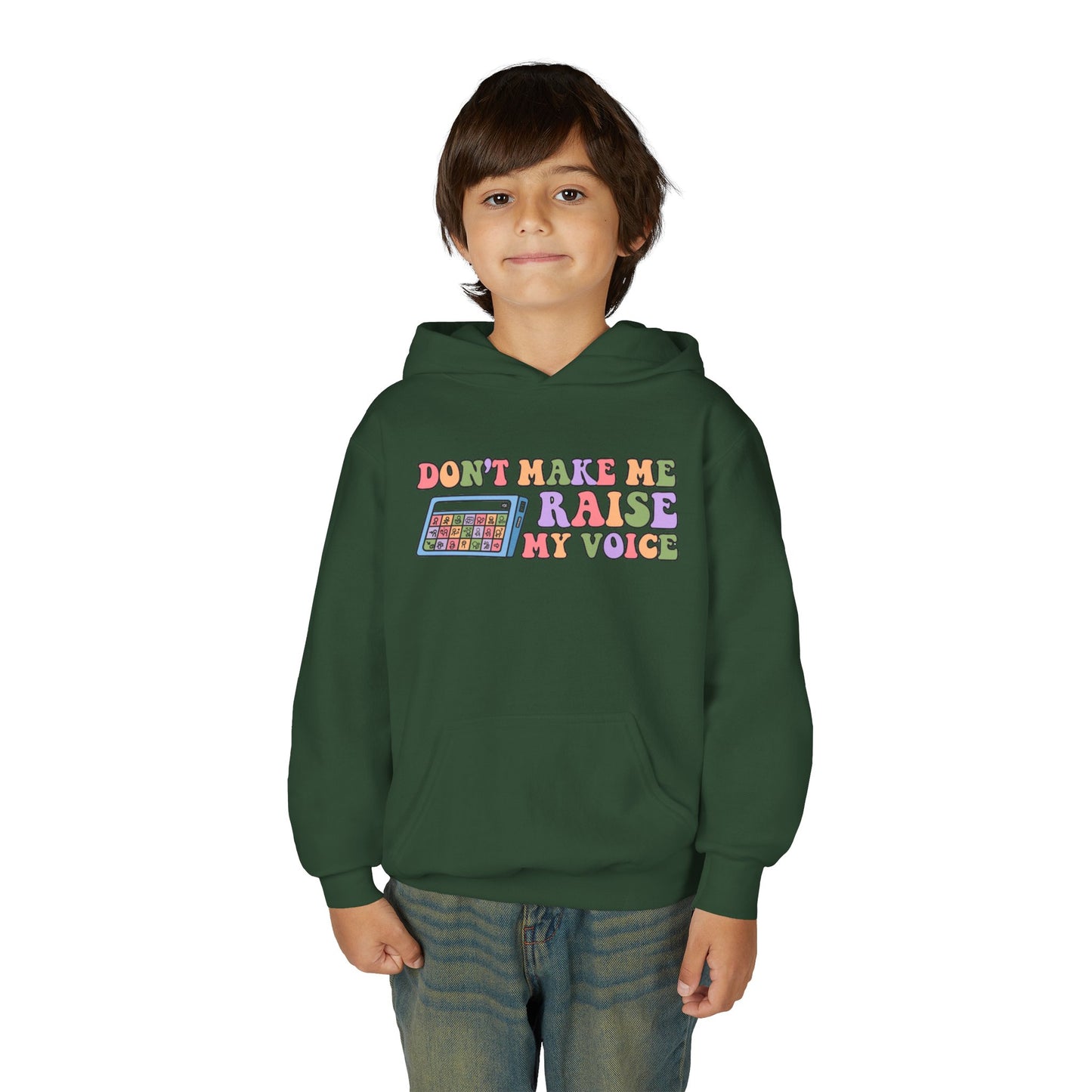 Youth Hoodie - Don't Make Me Raise My Voice Humor