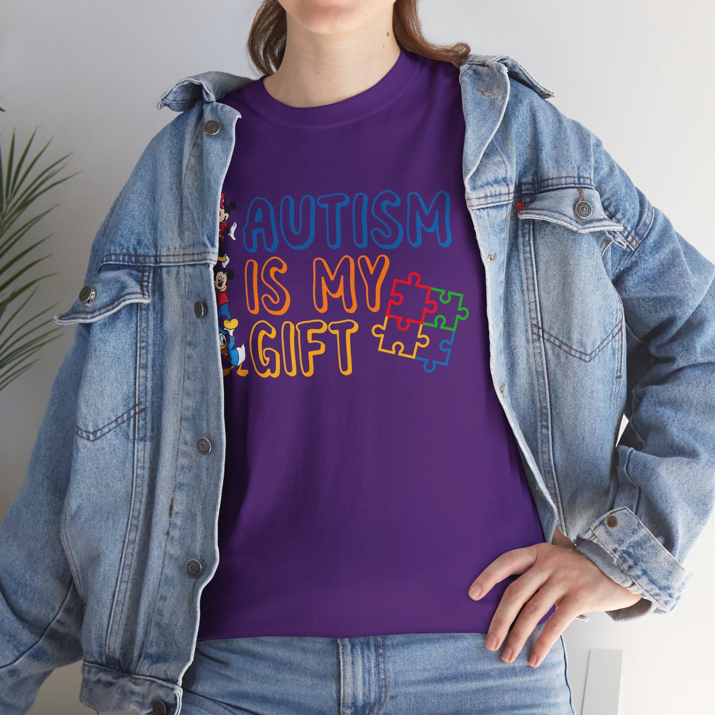 Autism Is My Gift T-Shirt — Colorful Puzzle Piece Awareness Tee