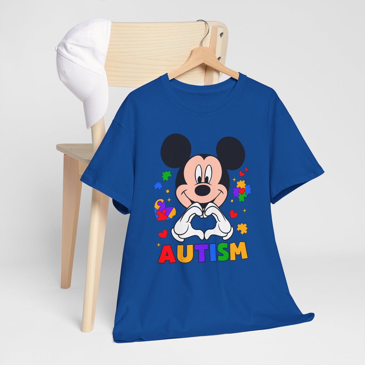 Autism Awareness T-Shirt — Colorful Puzzle Heart Design