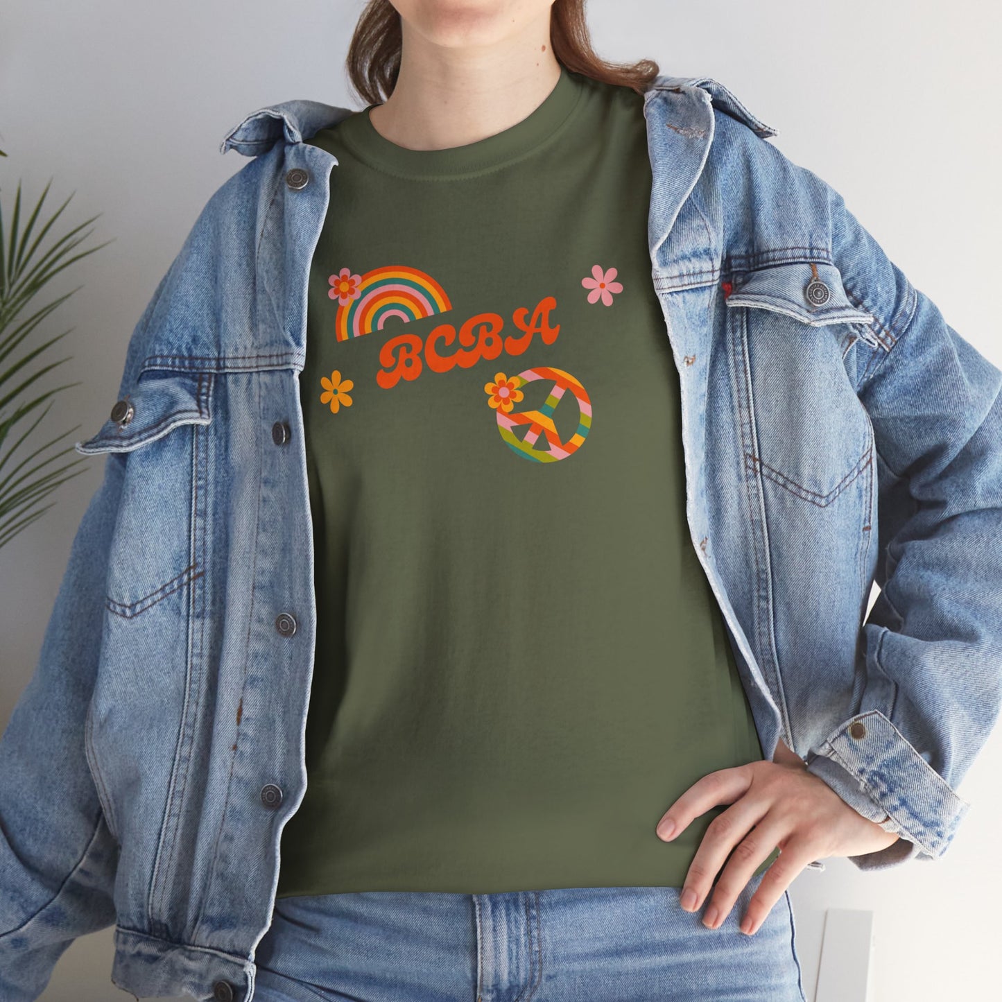 Retro Rainbow Peace Tee, Unisex Cotton T-Shirt, Vintage Graphic Shirt, Festival Wear, Summer Fashion, Gift for Friends