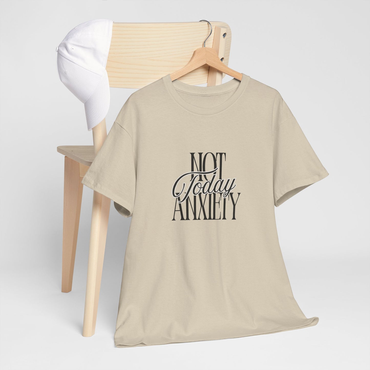 Mental Health Awareness Tee - "Not Today Anxiety" Unisex Cotton T-Shirt