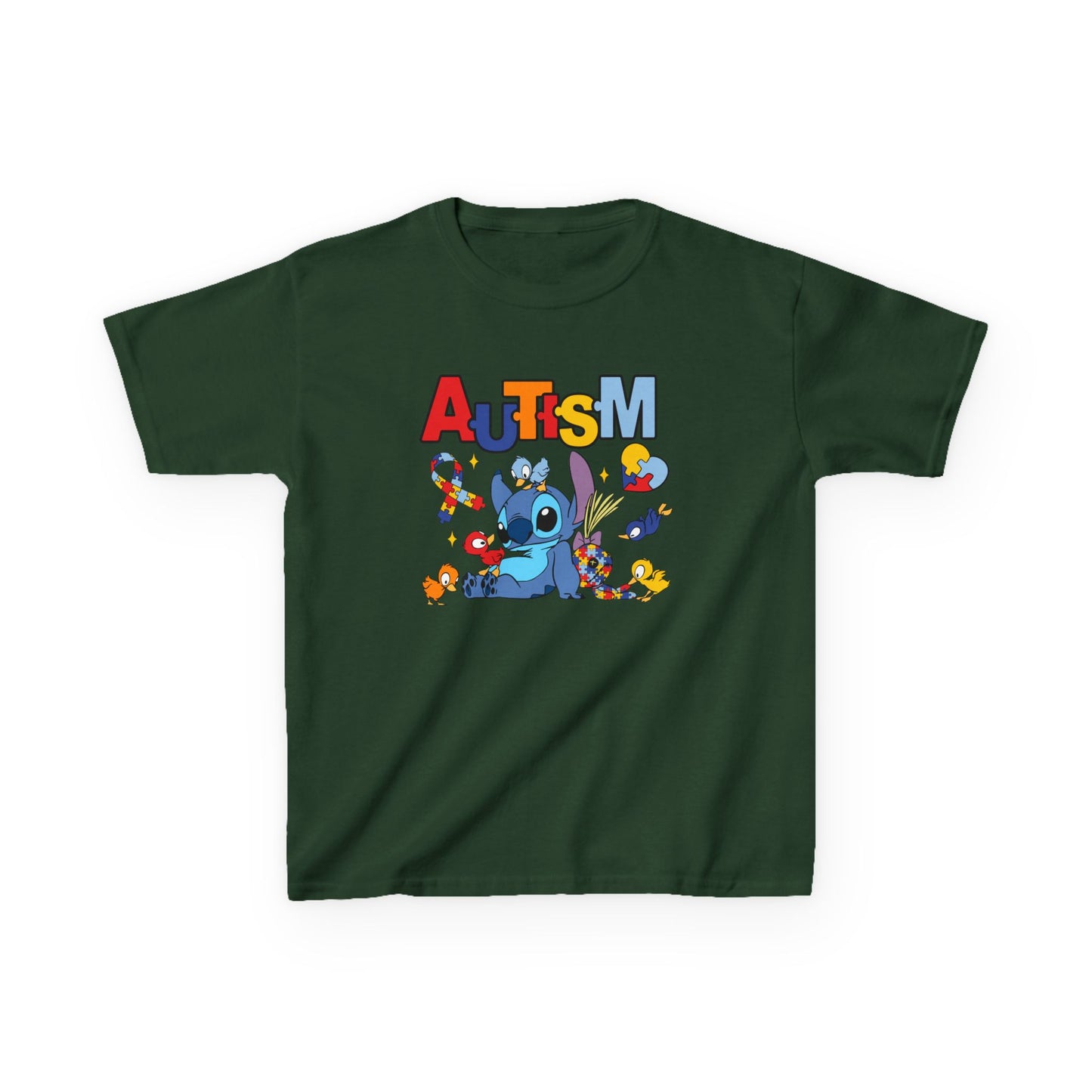 Kids Tee — Cute Autism Awareness Design with Puzzle Pieces