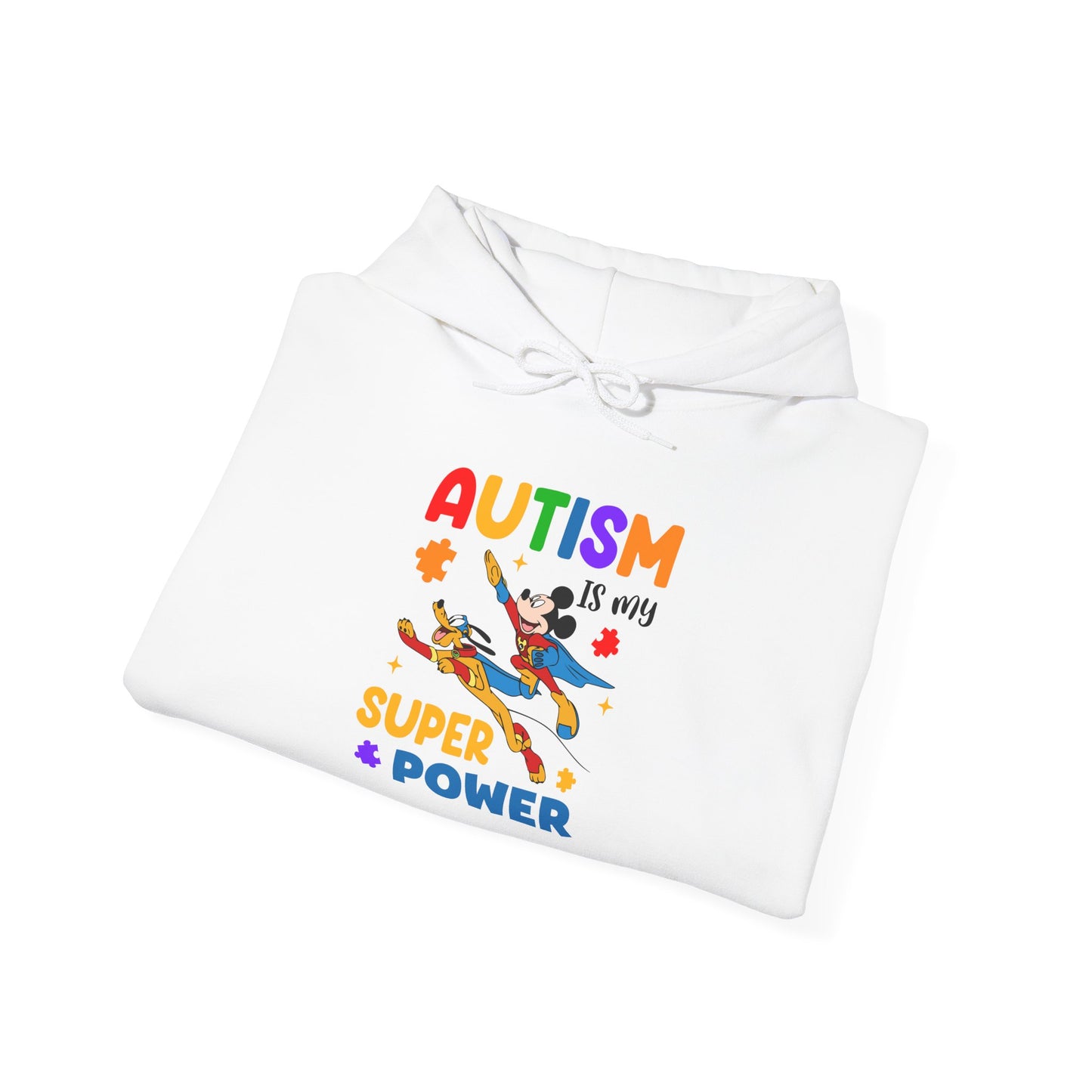 Autism Is My Superpower Hoodie — Colorful Kids & Adult Awareness Pullover