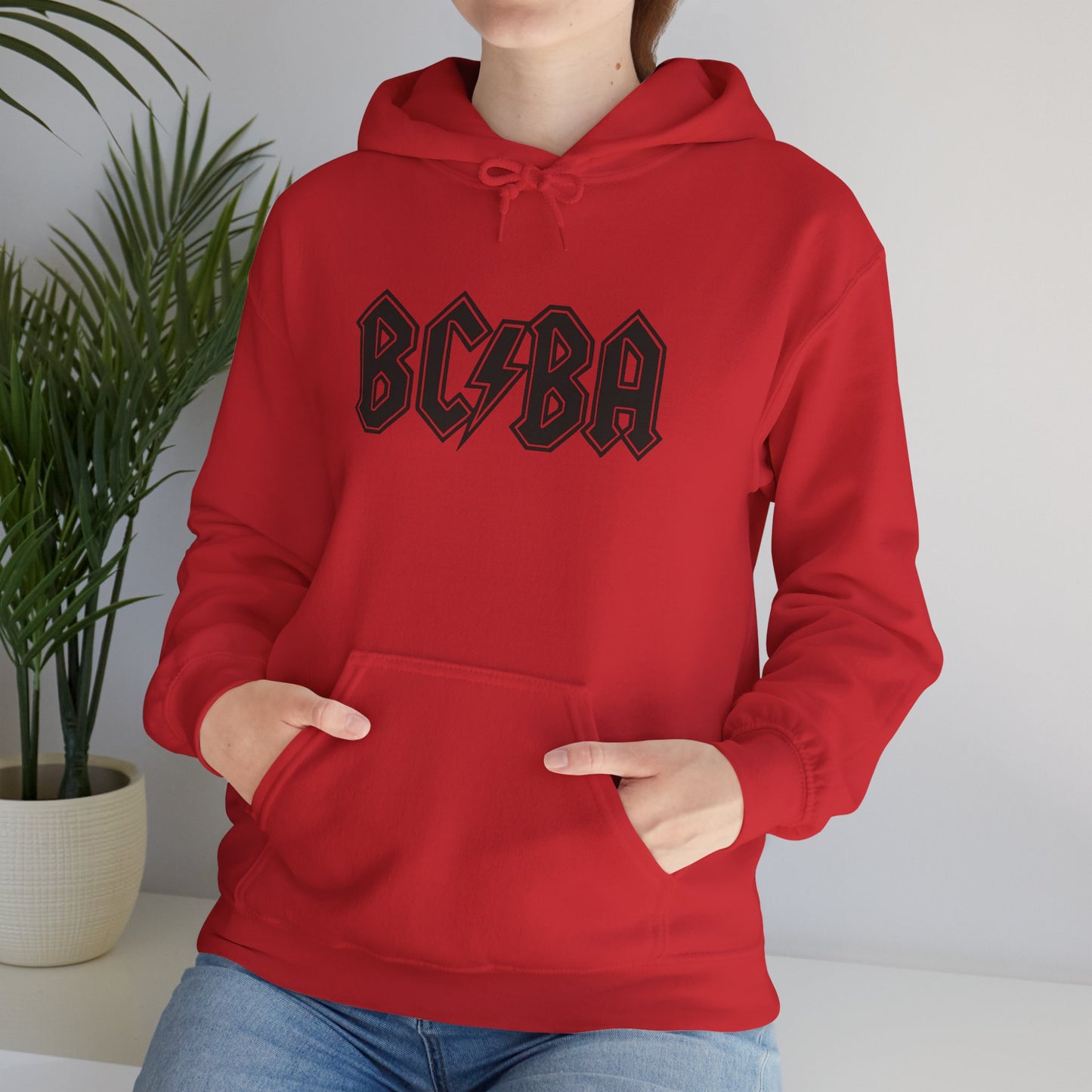 BCBA Lightning Logo Hoodie — Retro Rock Graphic Pullover