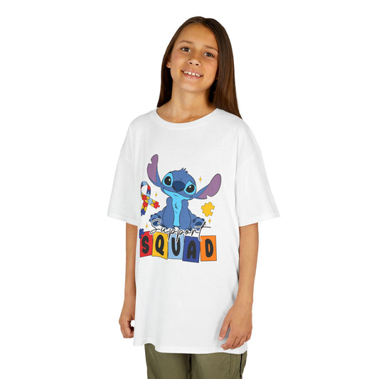 Kids Tee — Cute Stitch 'Squad' Graphic Shirt for Disney Fans