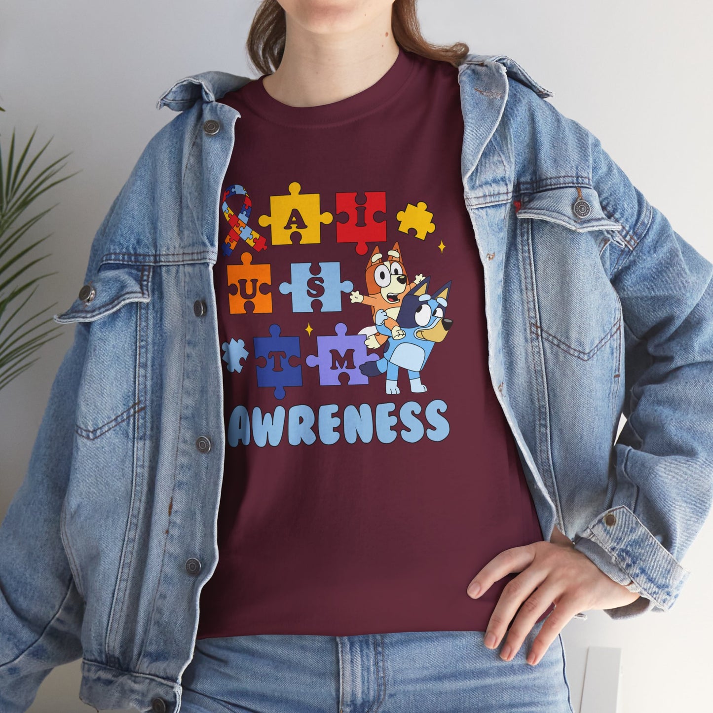 Autism Awareness Puzzle Tee - "I Am Awareness" Support Shirt