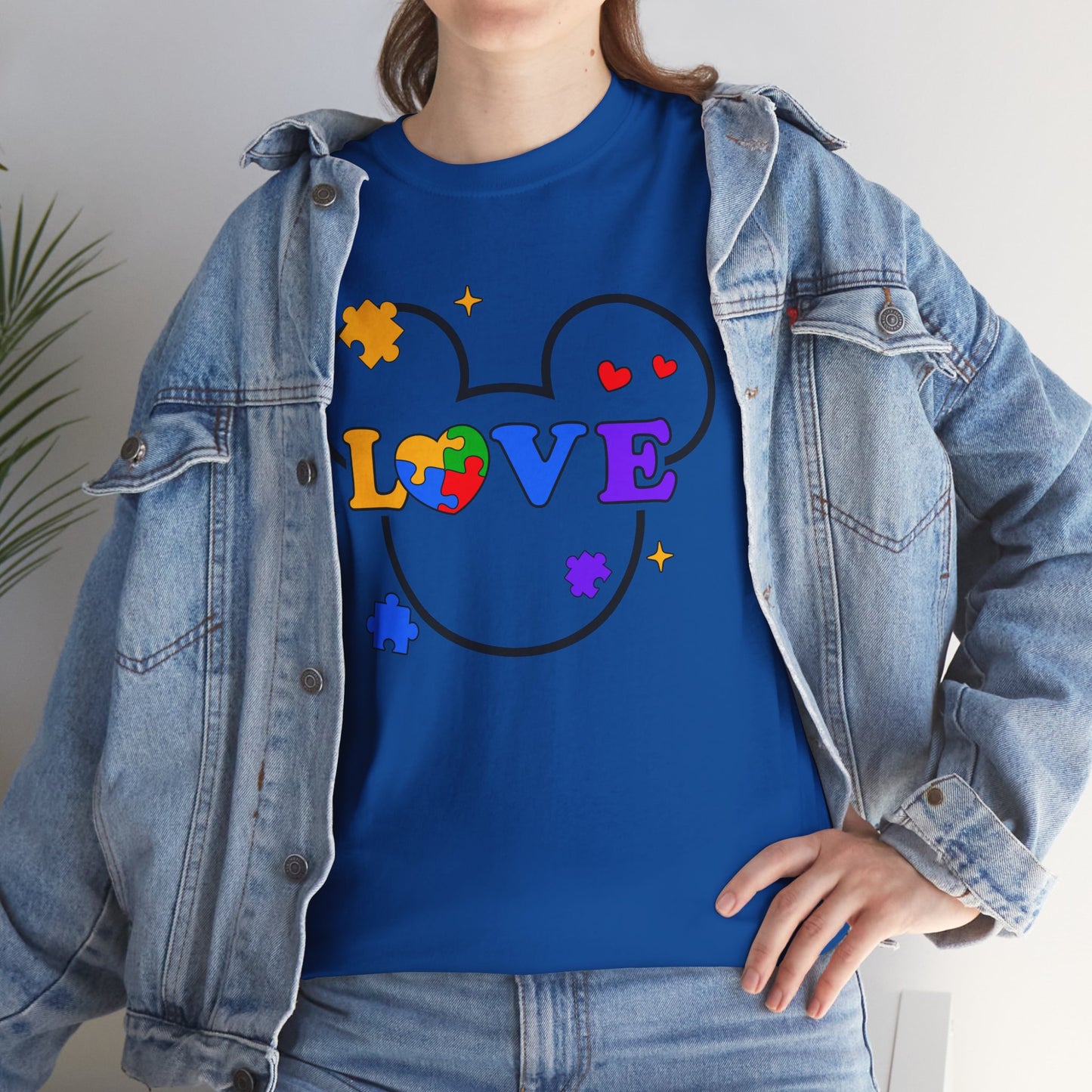 Love Puzzle T‑Shirt — Autism Awareness Heart Tee