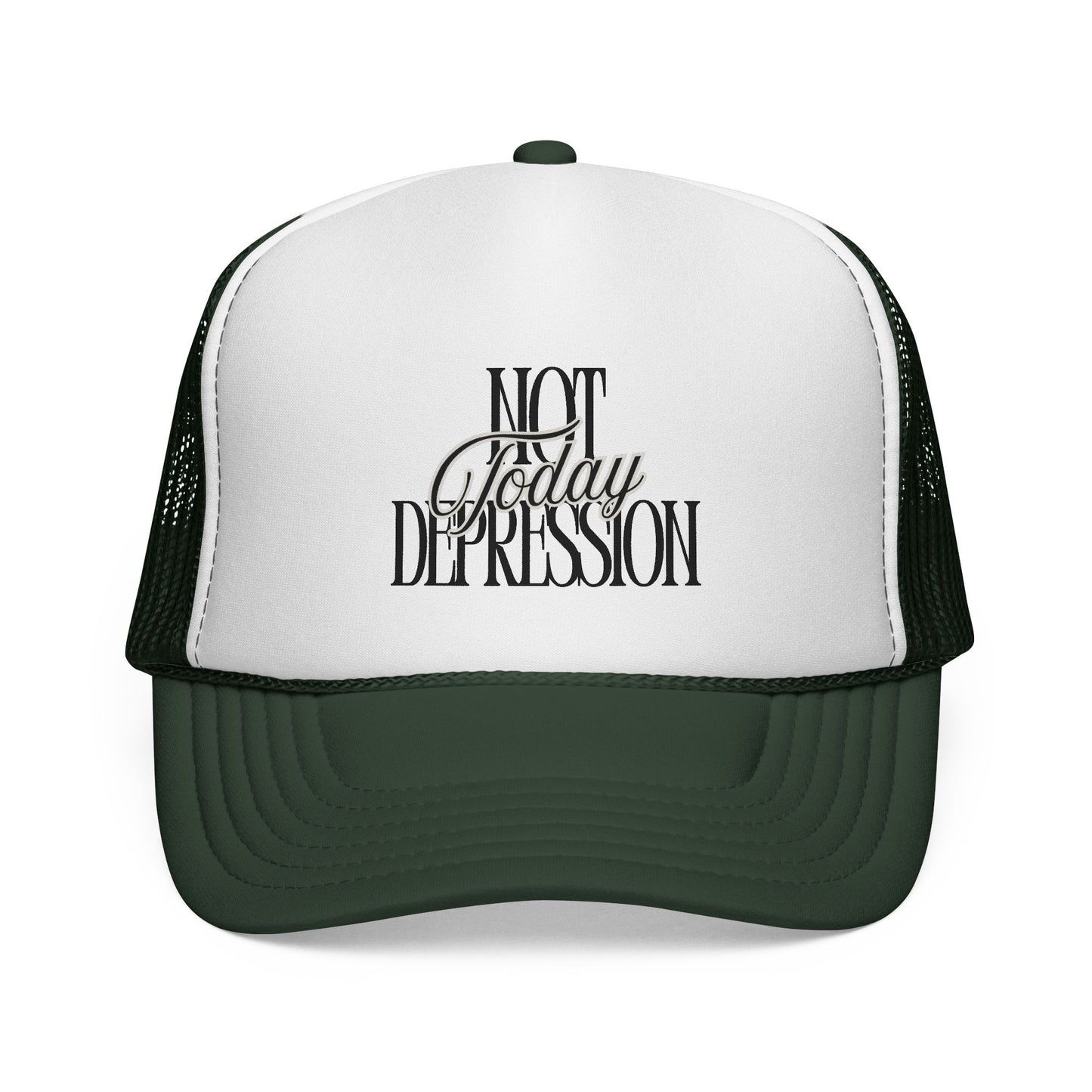 Trucker Cap — "Not Today Depression" Embroidered Mental Health Awareness Hat