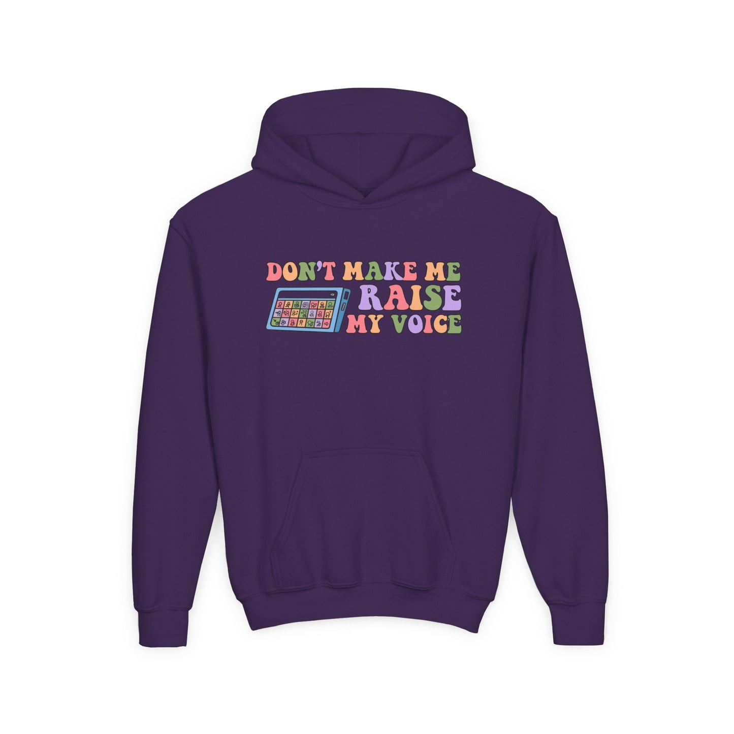 Youth Hoodie - Don't Make Me Raise My Voice Humor