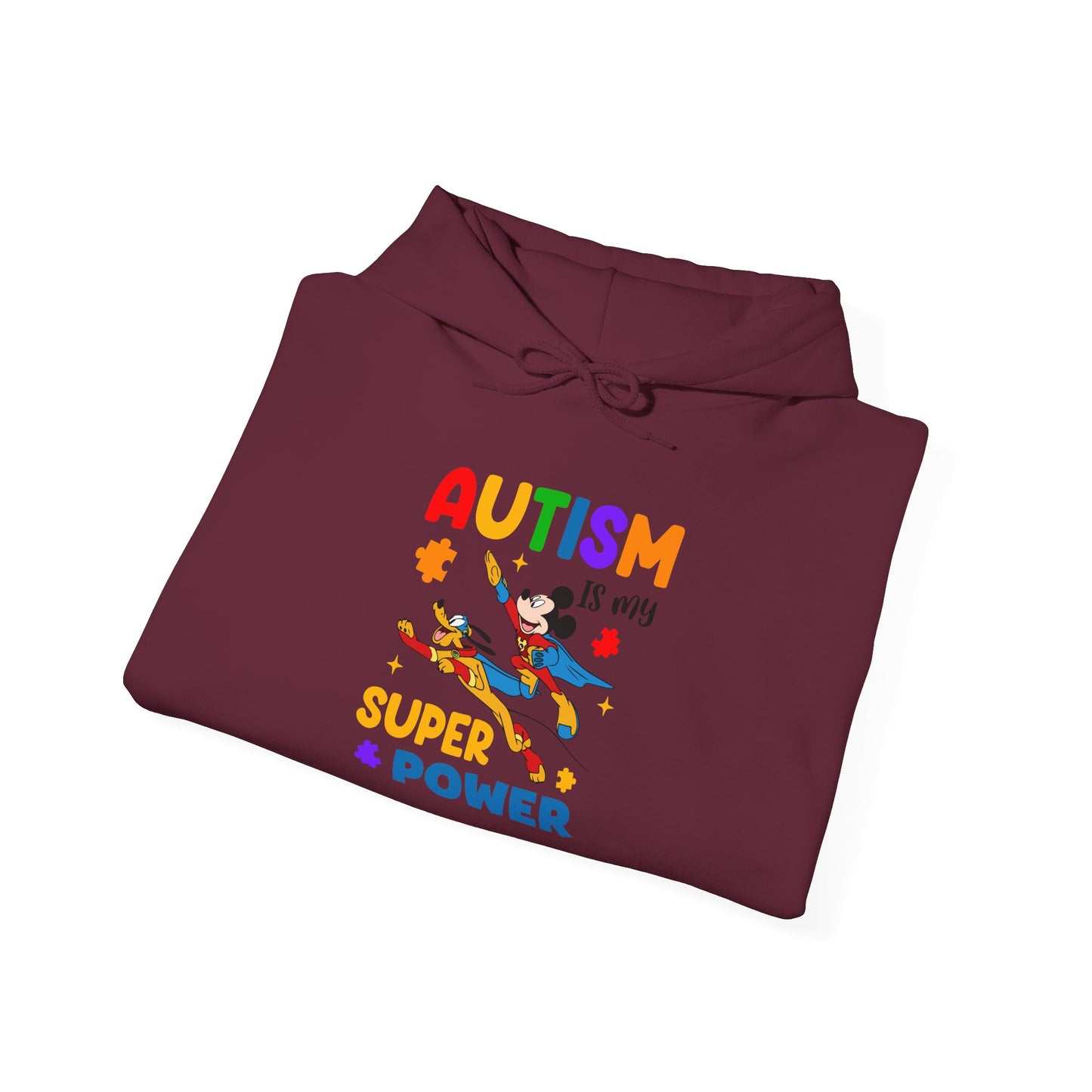 Autism Is My Superpower Hoodie — Colorful Kids & Adult Awareness Pullover