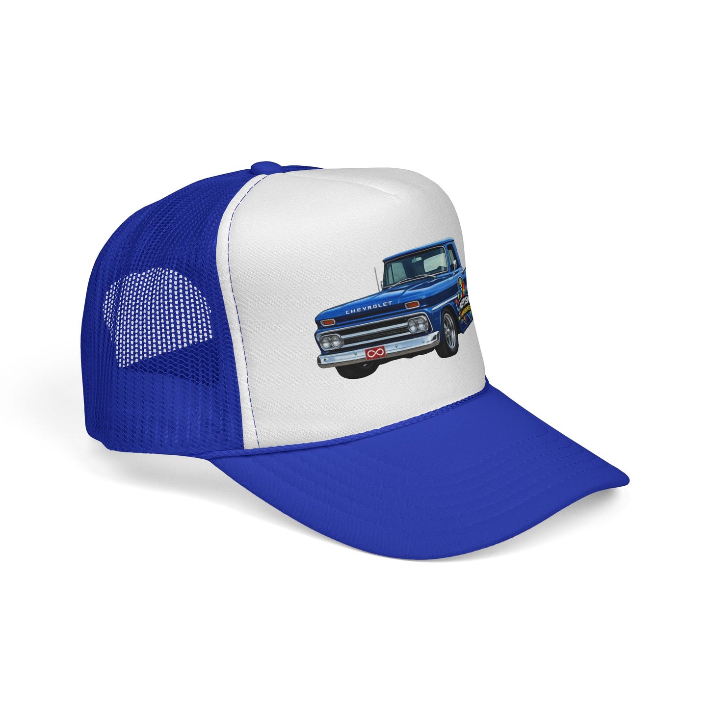 Tim’s Truck- Vintage Blue Pickup Trucker Cap — Classic Retro Truck Mesh Hat