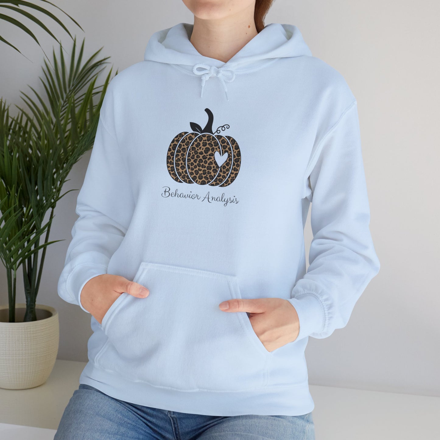 Leopard Pumpkin Hoodie — Autumn Pumpkin Patch Sweatshirt Behavior Analyst