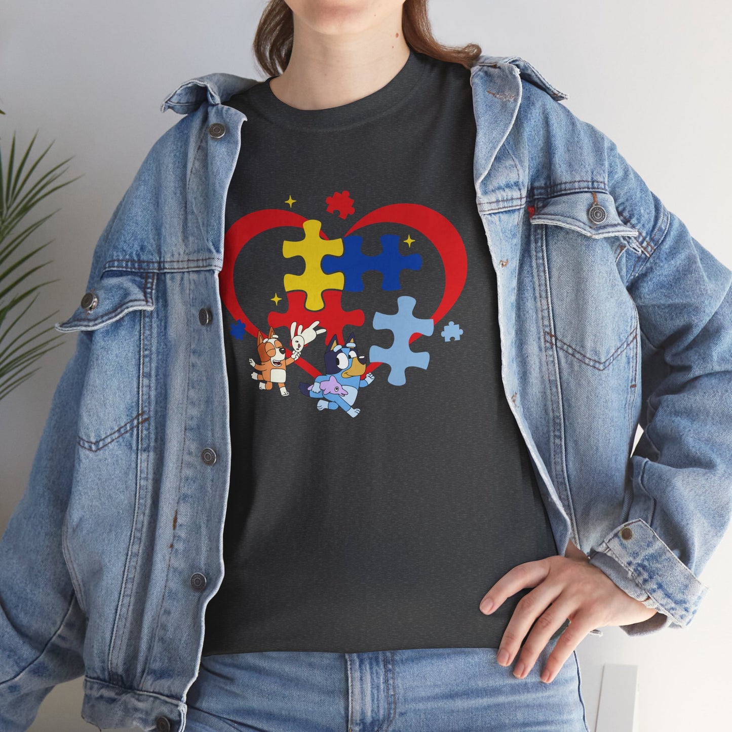 Autism Awareness Heart Puzzle T-Shirt