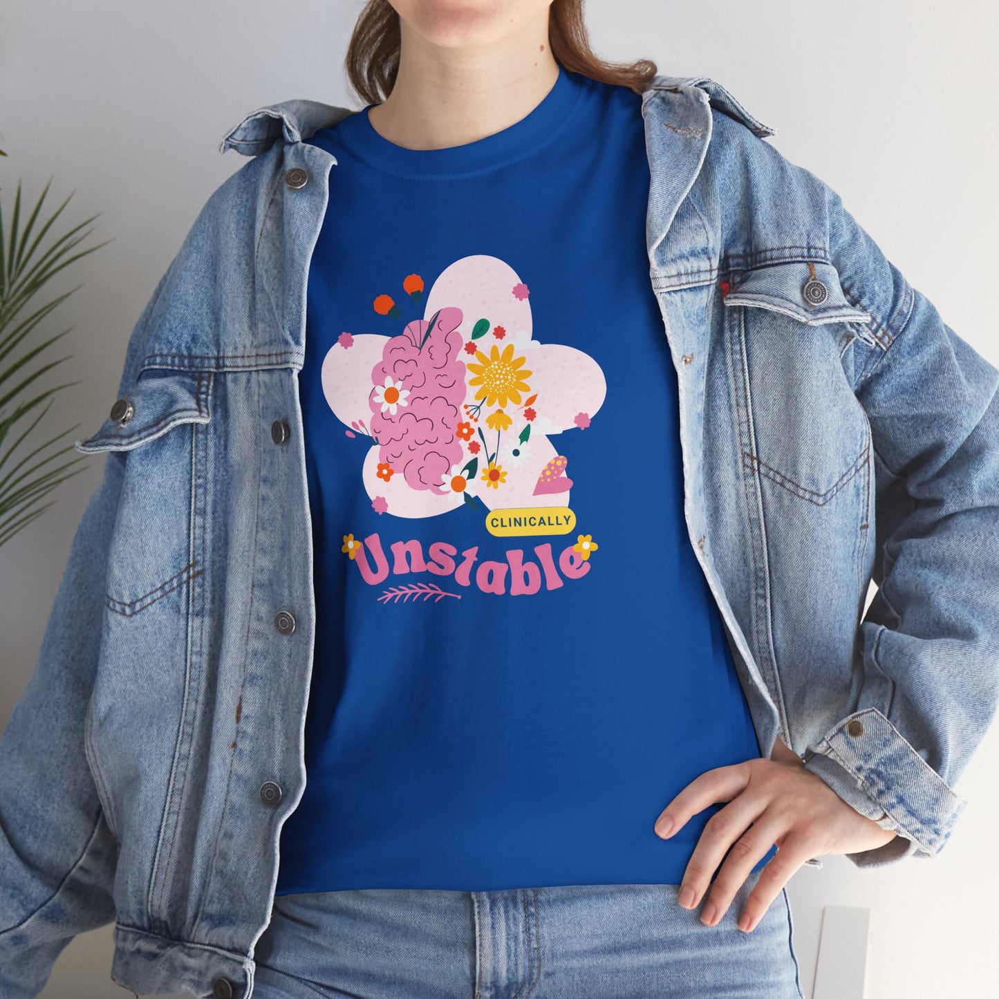 Colorful Unstable Unisex Heavy Cotton Tee - Fun Graphic T-Shirt for Every Occasion