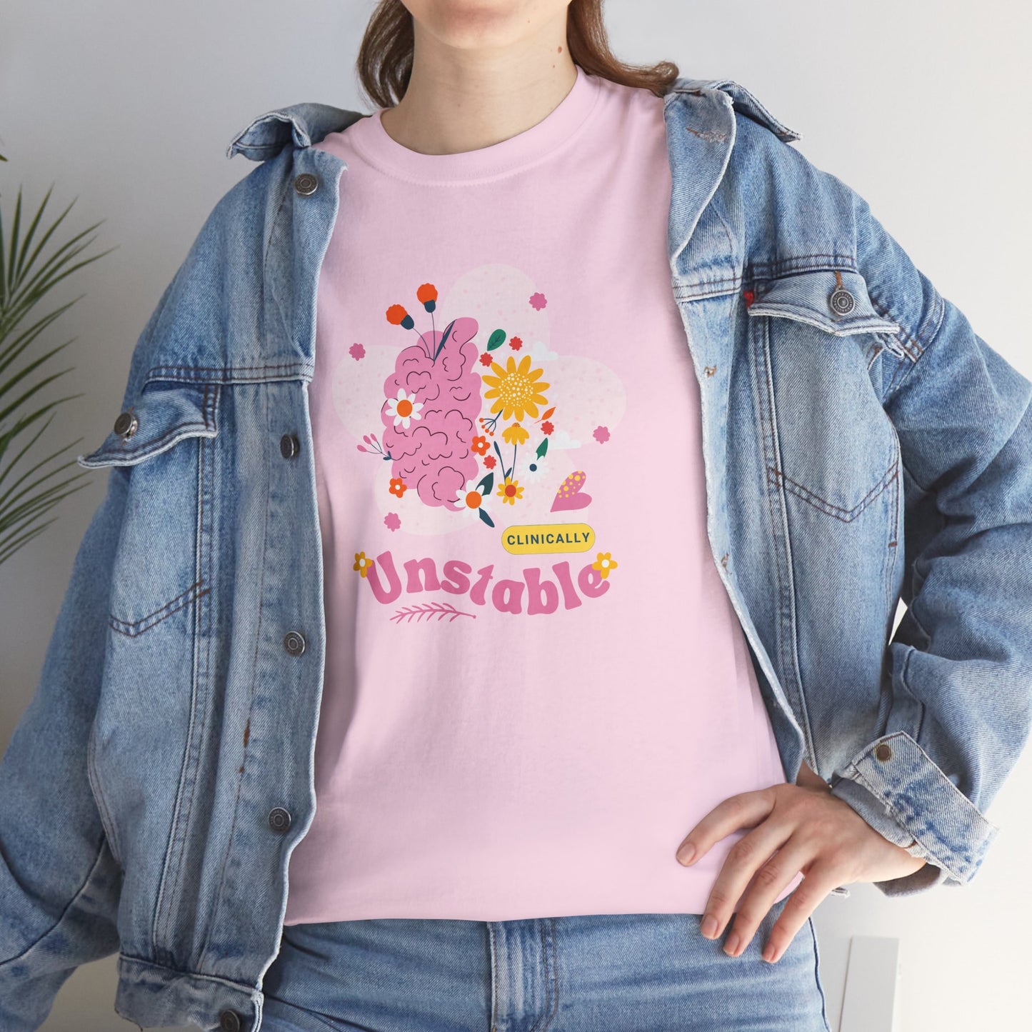 Colorful Unstable Unisex Heavy Cotton Tee - Fun Graphic T-Shirt for Every Occasion