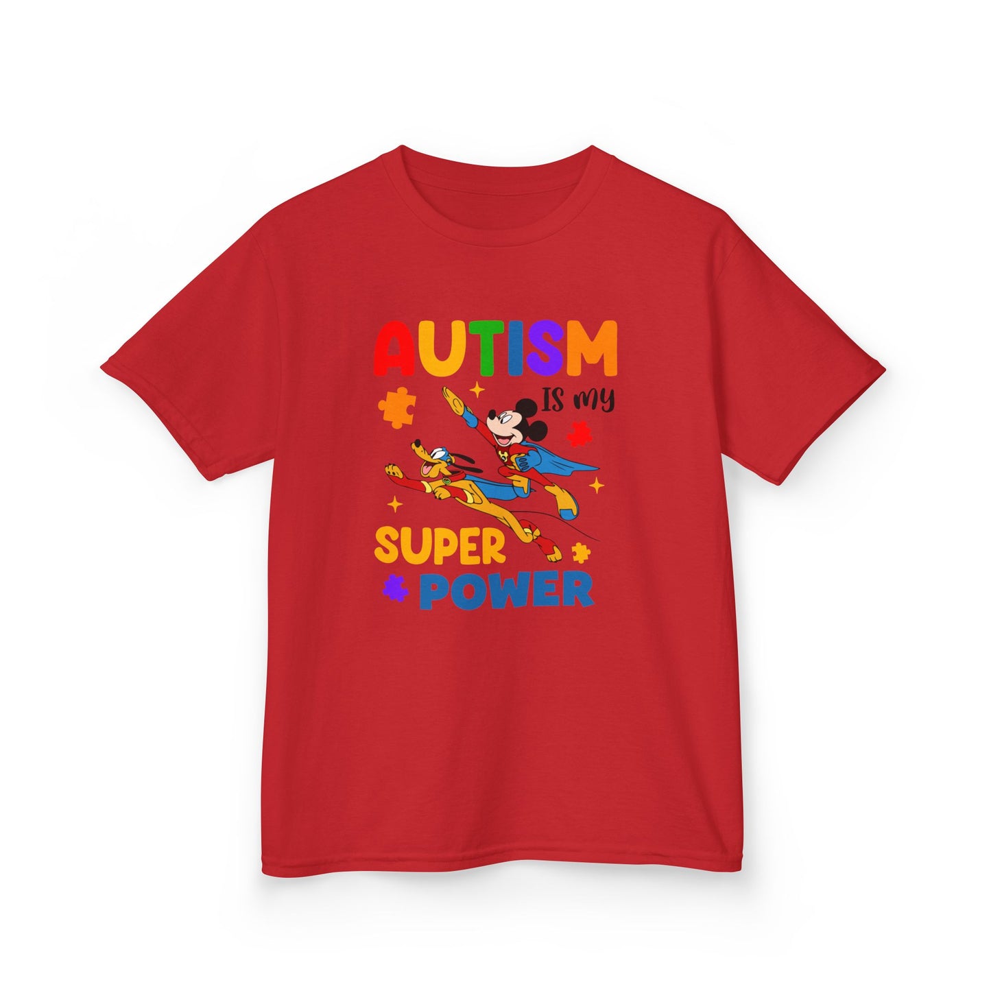 Autism Is My Superpower Kids T-Shirt — Colorful Awareness Tee