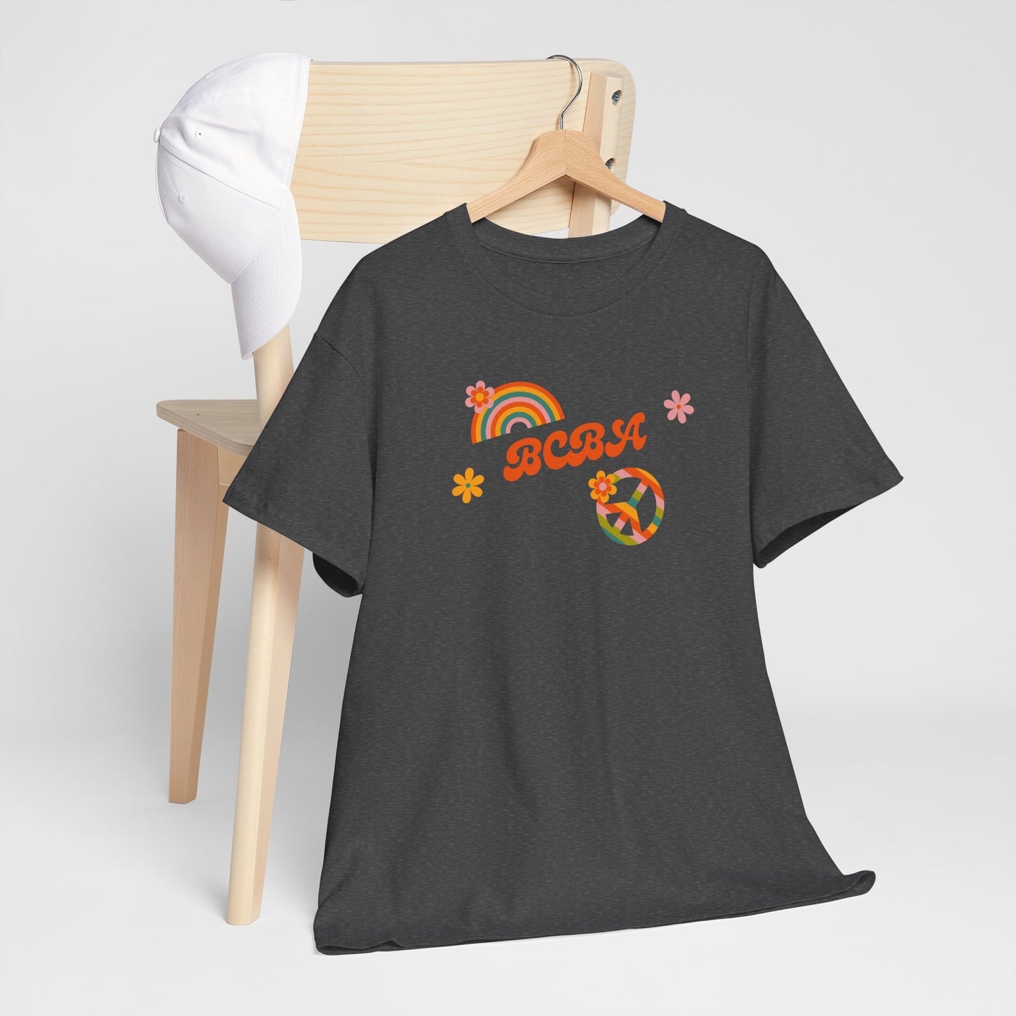 Retro Rainbow Peace Tee, Unisex Cotton T-Shirt, Vintage Graphic Shirt, Festival Wear, Summer Fashion, Gift for Friends