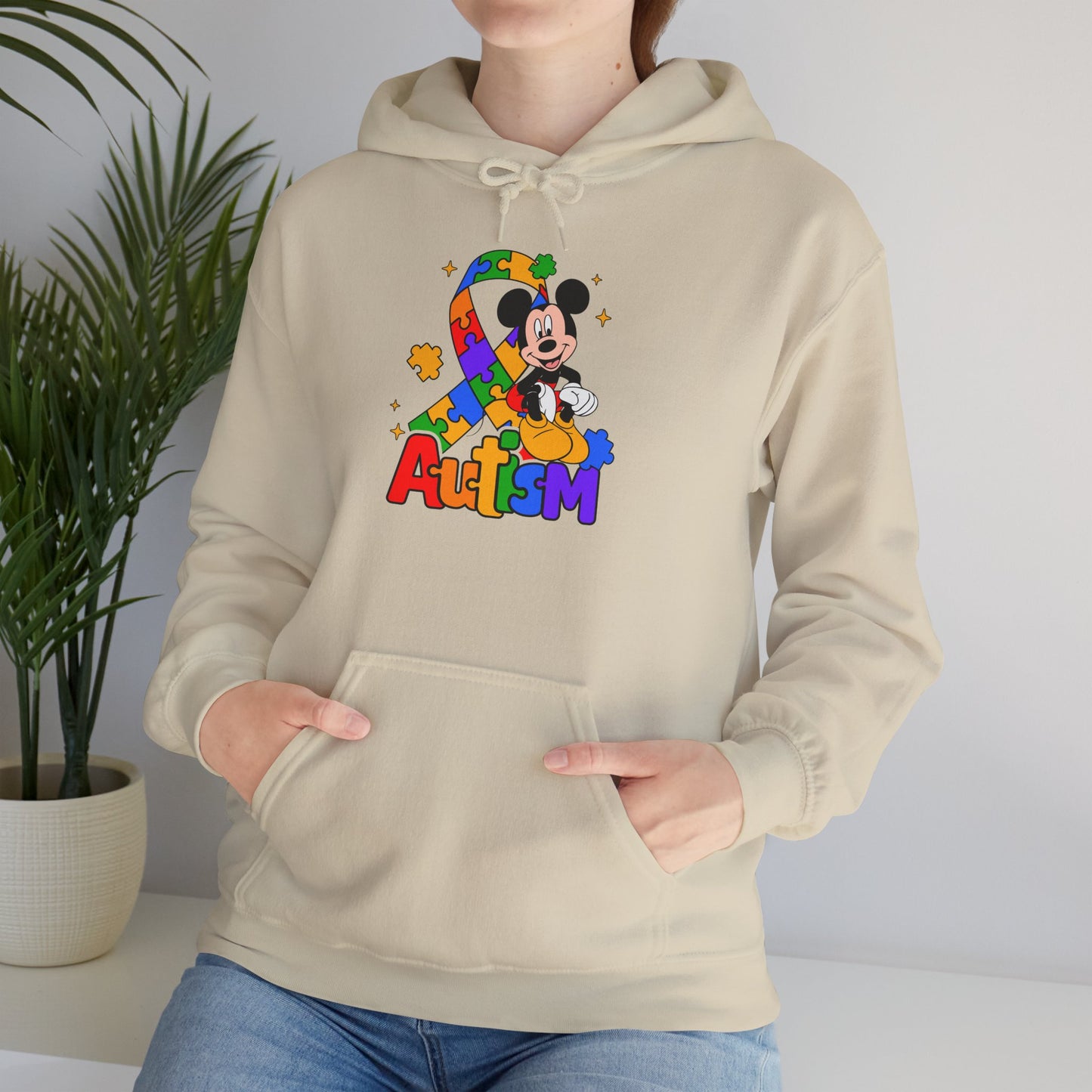 Autism Awareness Hoodie — Colorful Puzzle Heart Design
