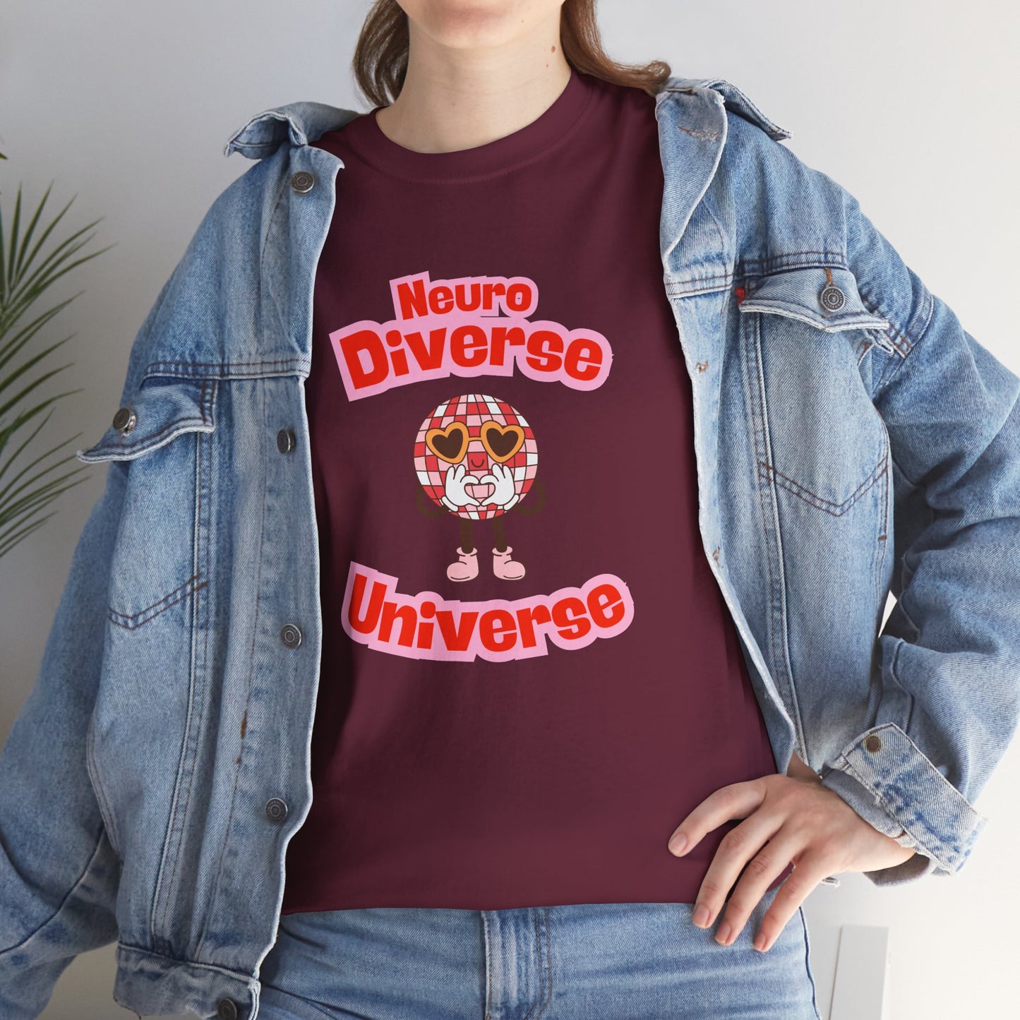 Neuro Diverse Universe Tee - Unisex Heavy Cotton T-Shirt for Inclusivity and Awareness