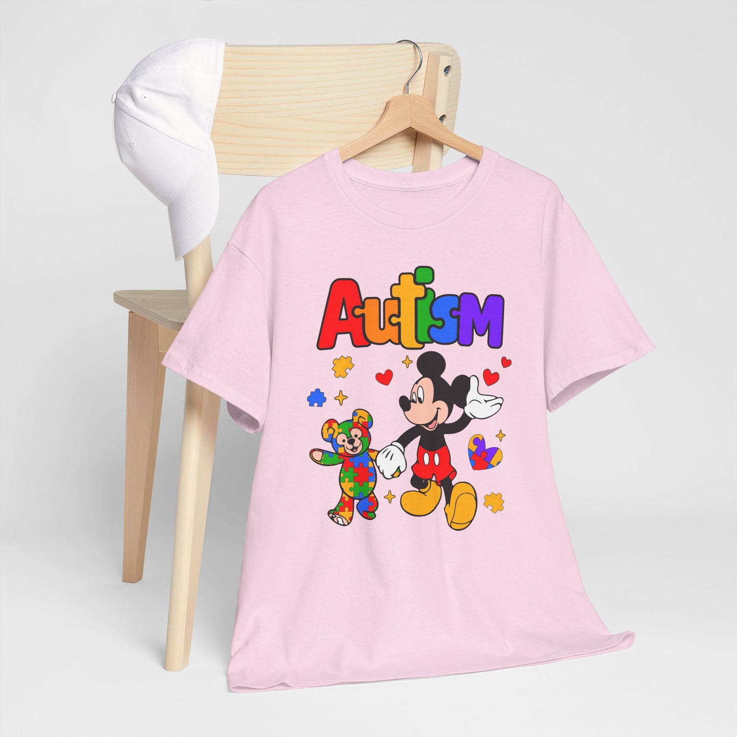 Autism Awareness T-Shirt — Colorful Puzzle Heart Design