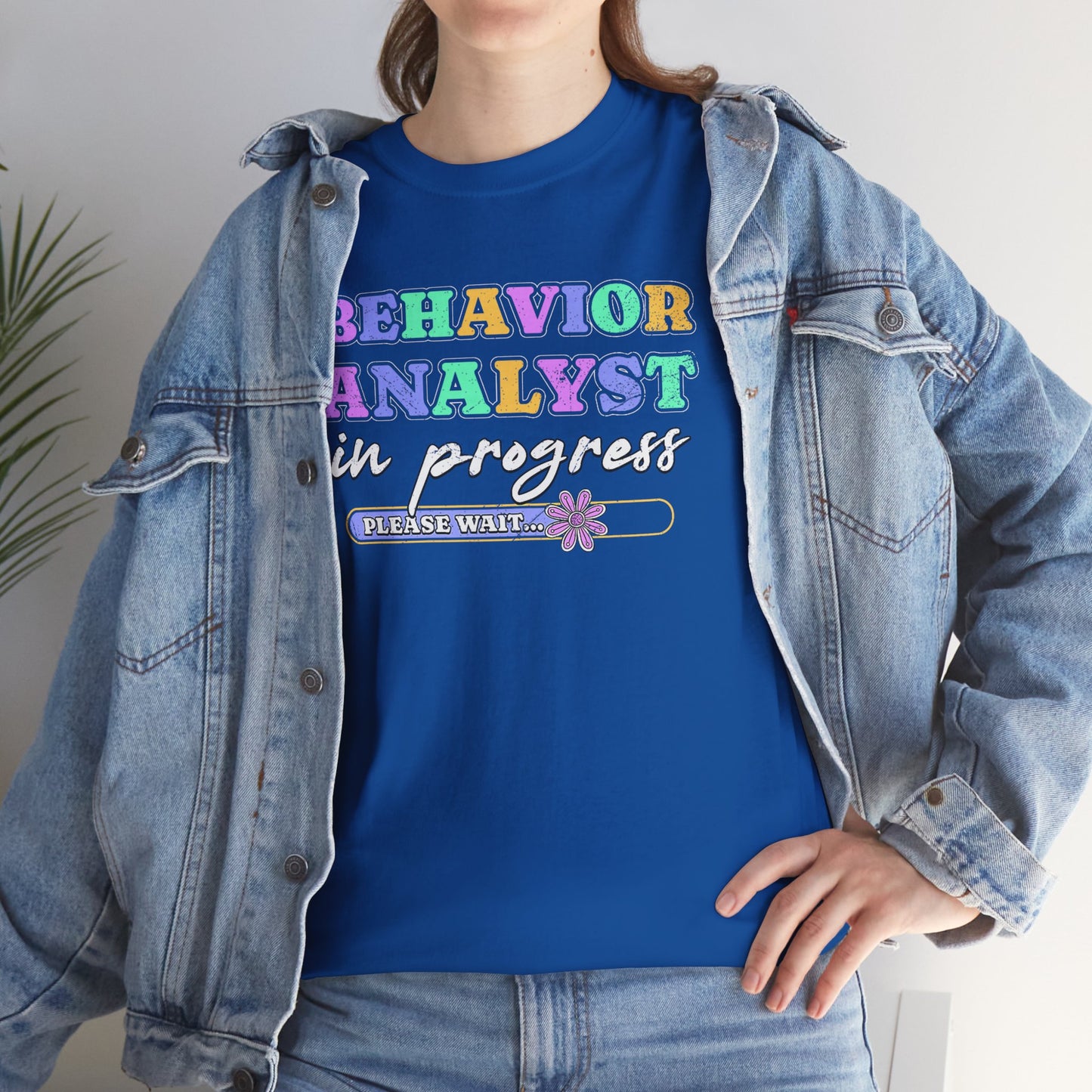 Behavior Analyst in Progress T-Shirt — Pastel Rainbow ABA Therapist Tee