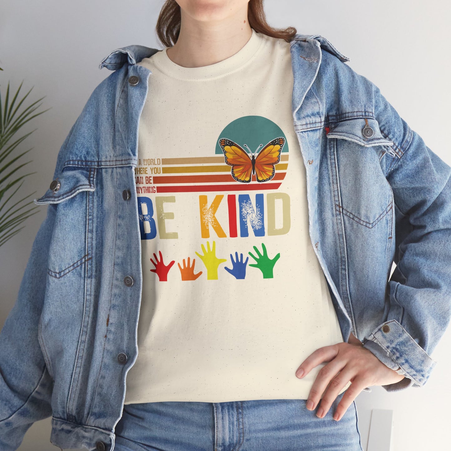 Be Kind Unisex Heavy Cotton Tee - Colorful Inspirational T-Shirt