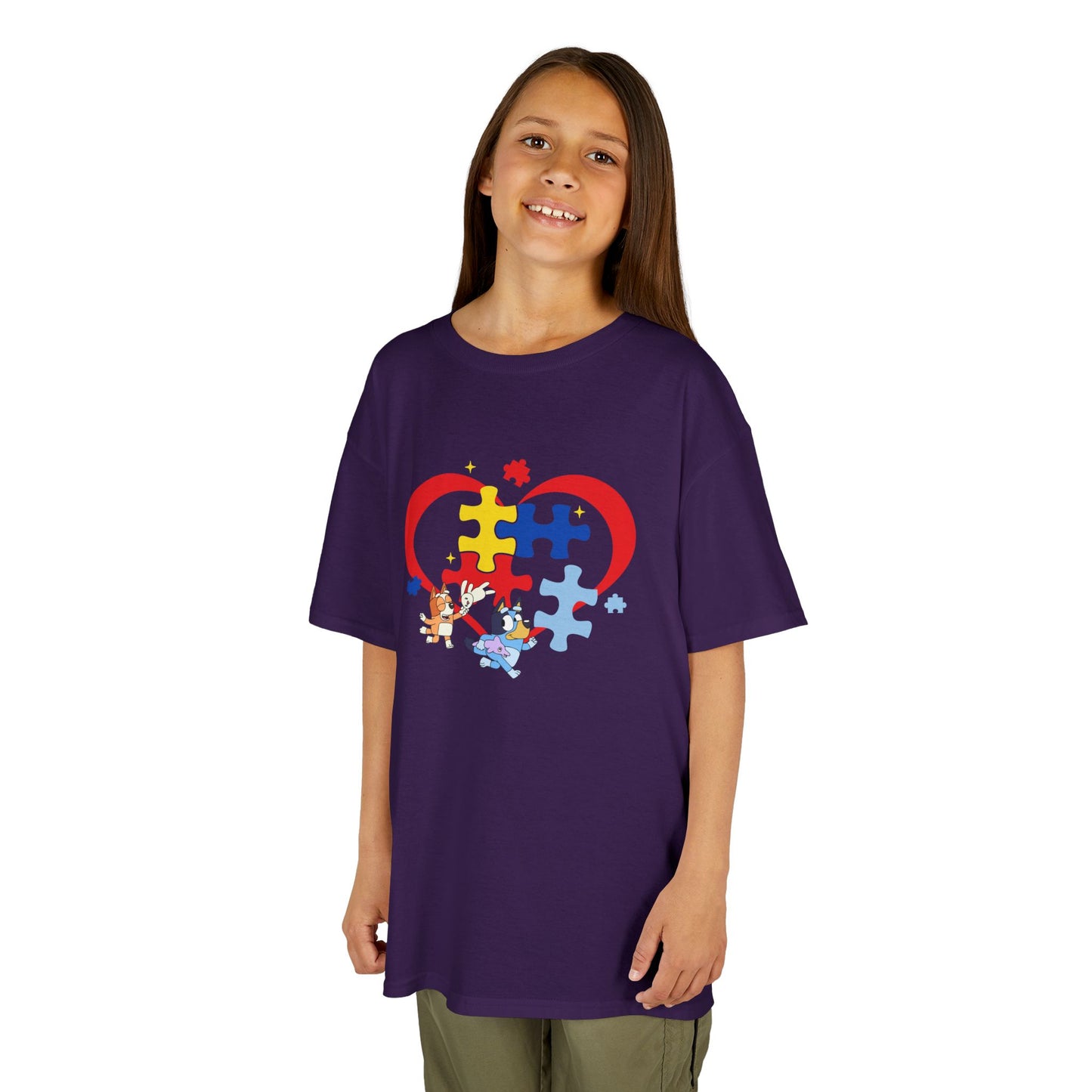 Kids Autism Puzzle Heart T-Shirt