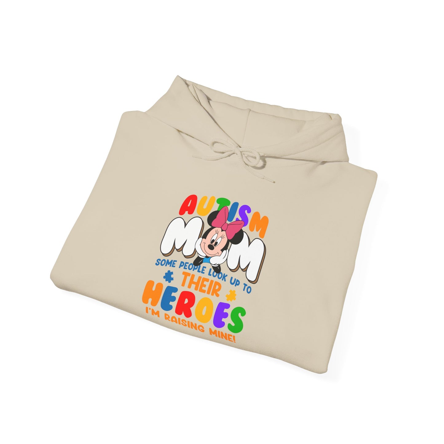 Autism Mom Hoodie - Proud Parent Support Sweatshirt (I’m Raising Heroes)