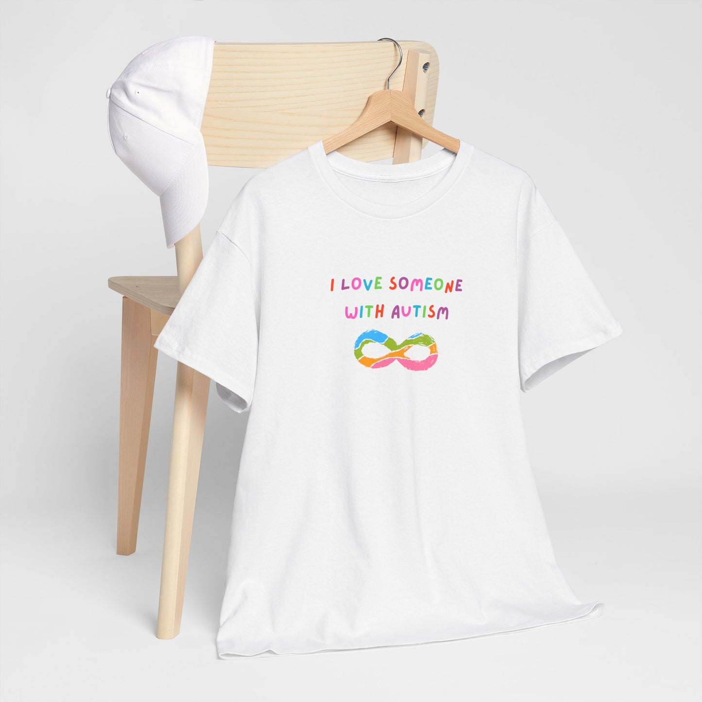 I Love Someone with Autism Unisex Heavy Cotton Tee