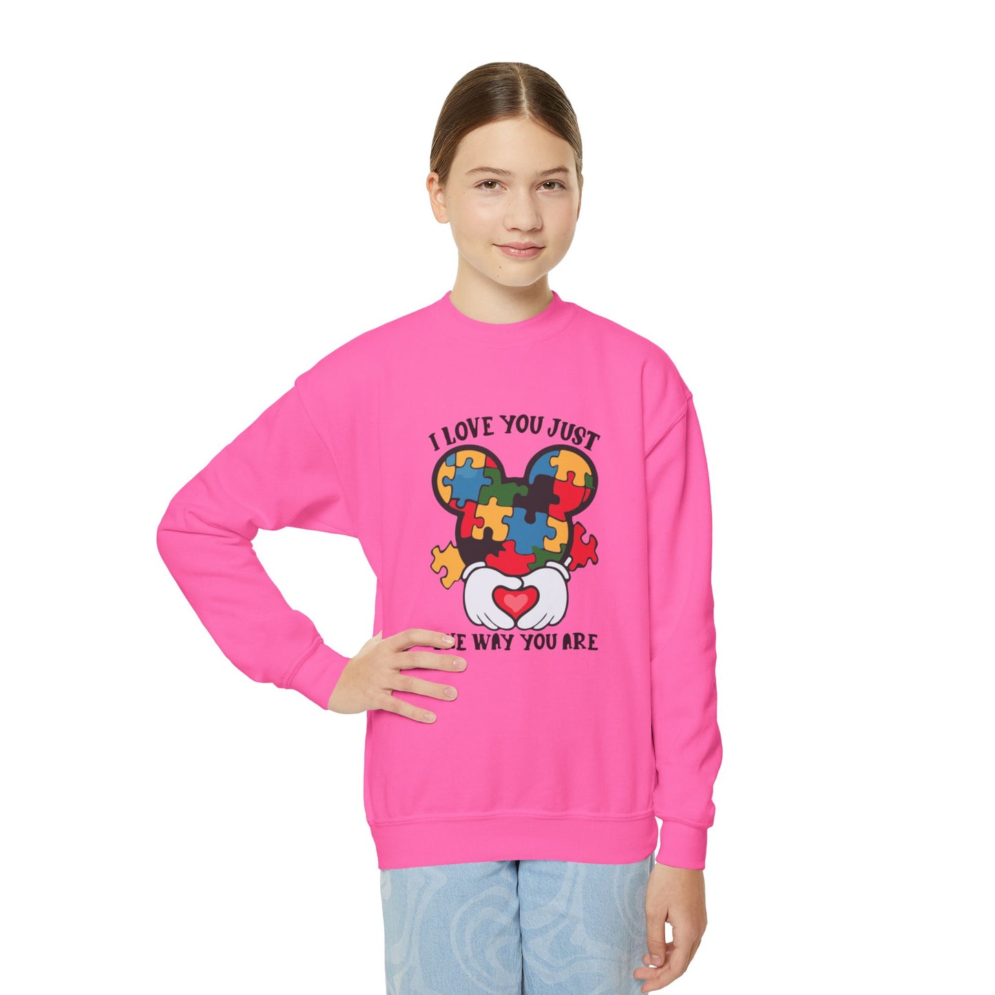 I Love You Just The Way You Are Youth Crewneck Sweatshirt