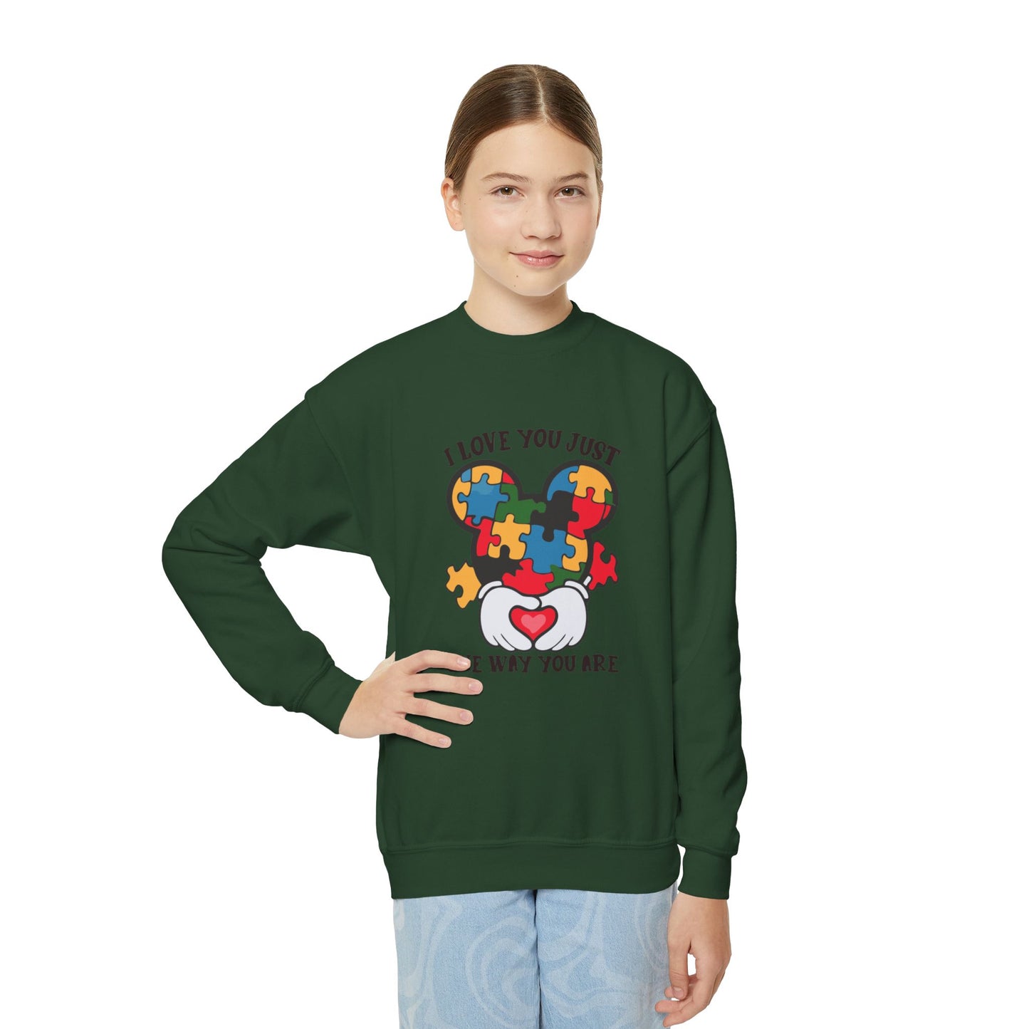 I Love You Just The Way You Are Youth Crewneck Sweatshirt