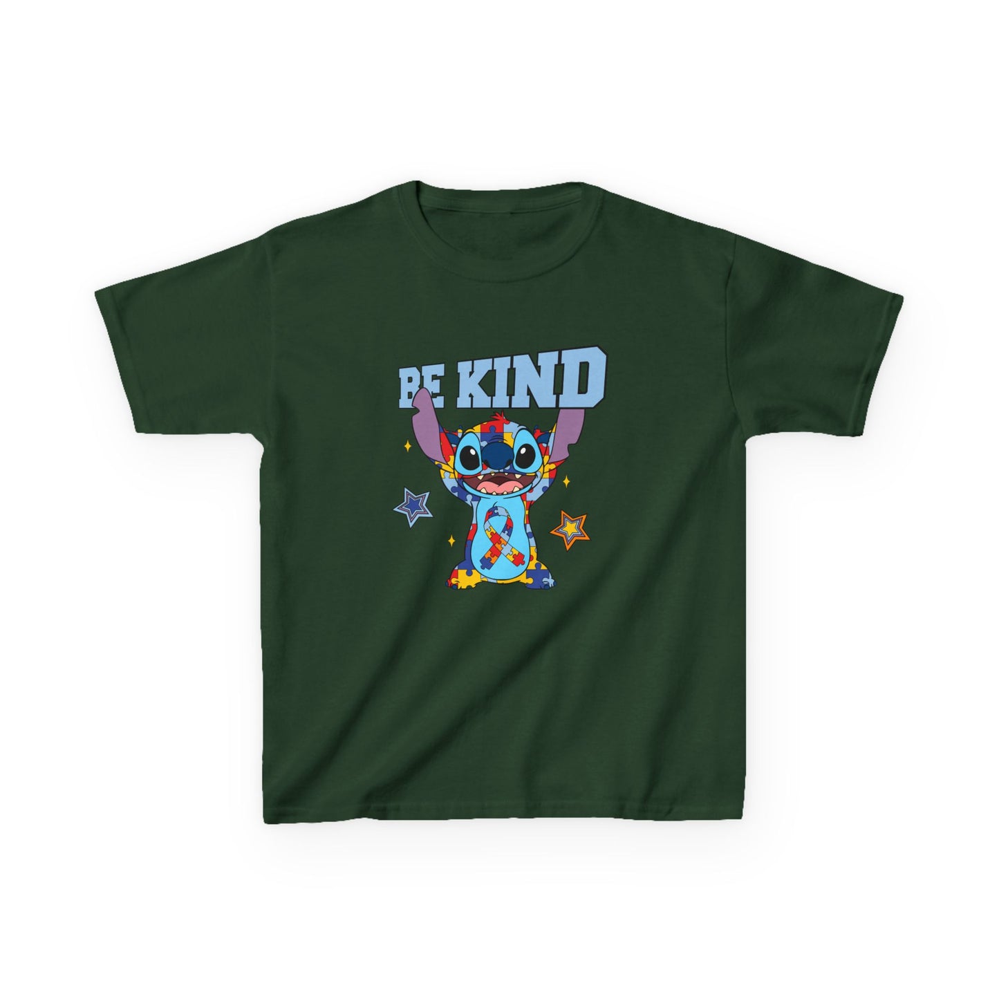 Kids Tee — Cute 'Be Kind' Cartoon Alien Graphic Shirt