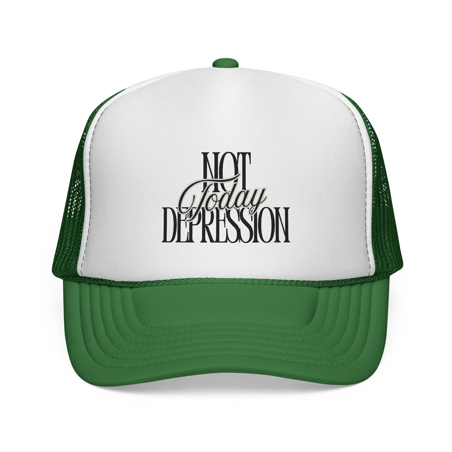 Trucker Cap — "Not Today Depression" Embroidered Mental Health Awareness Hat
