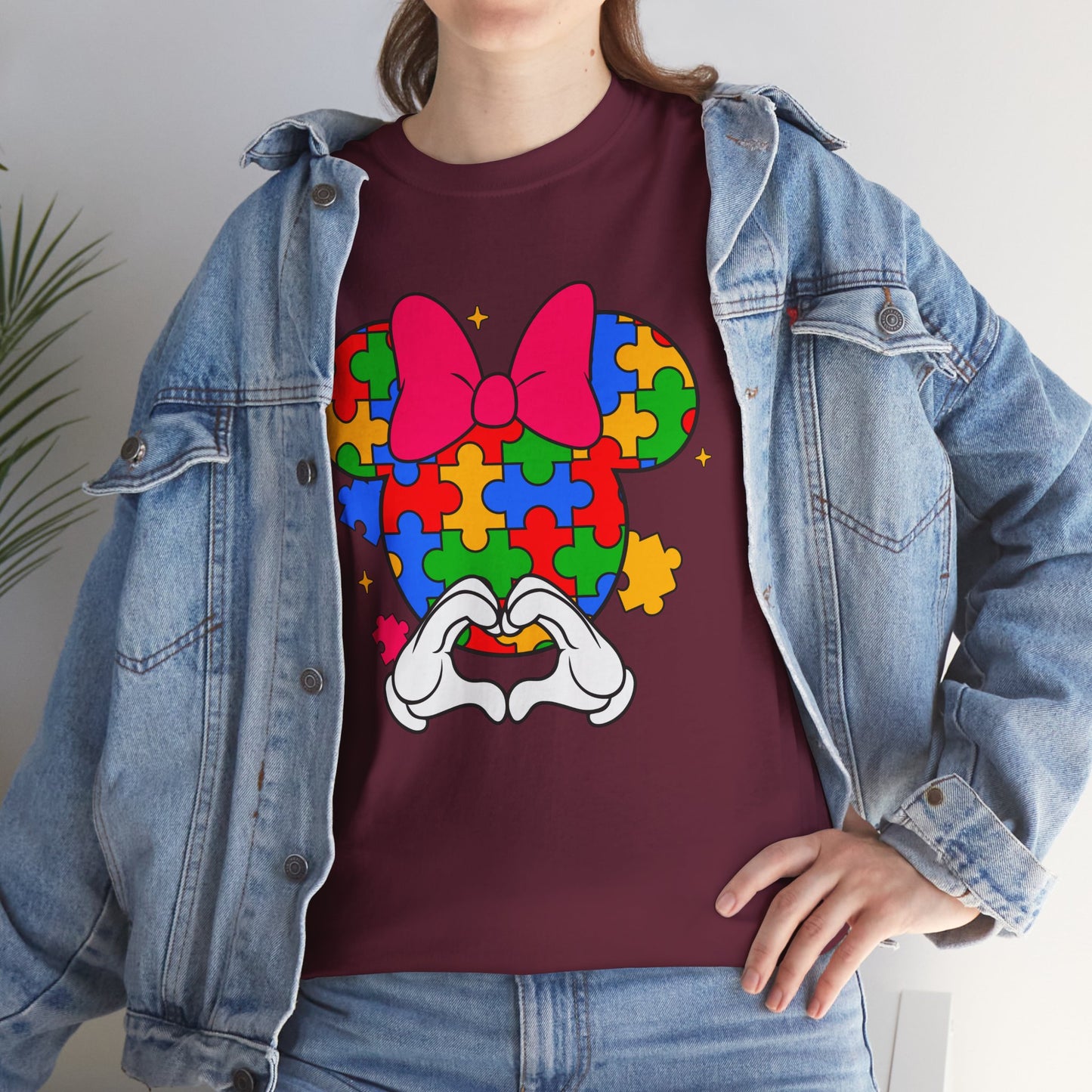 Autism Awareness Puzzle Minnie T-Shirt