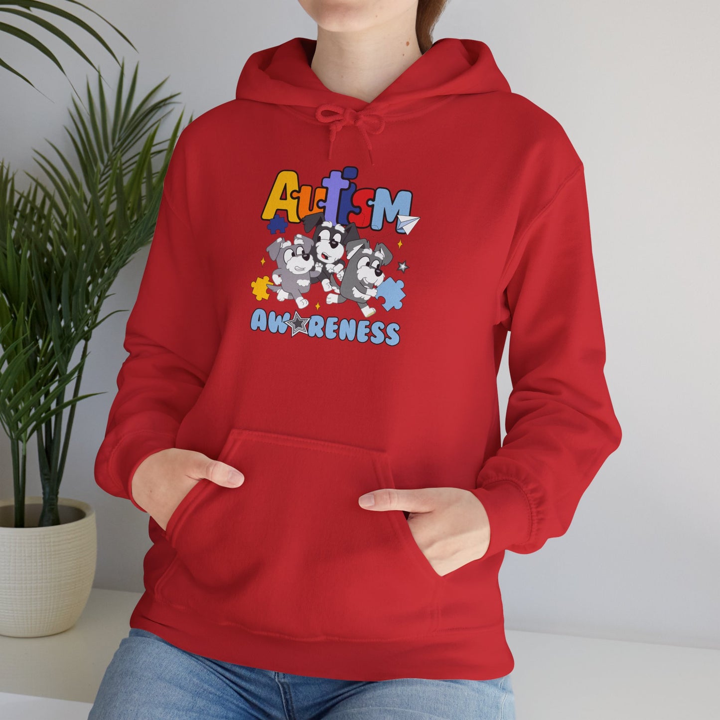 Autism Awareness Hoodie — Puzzle Heart Design