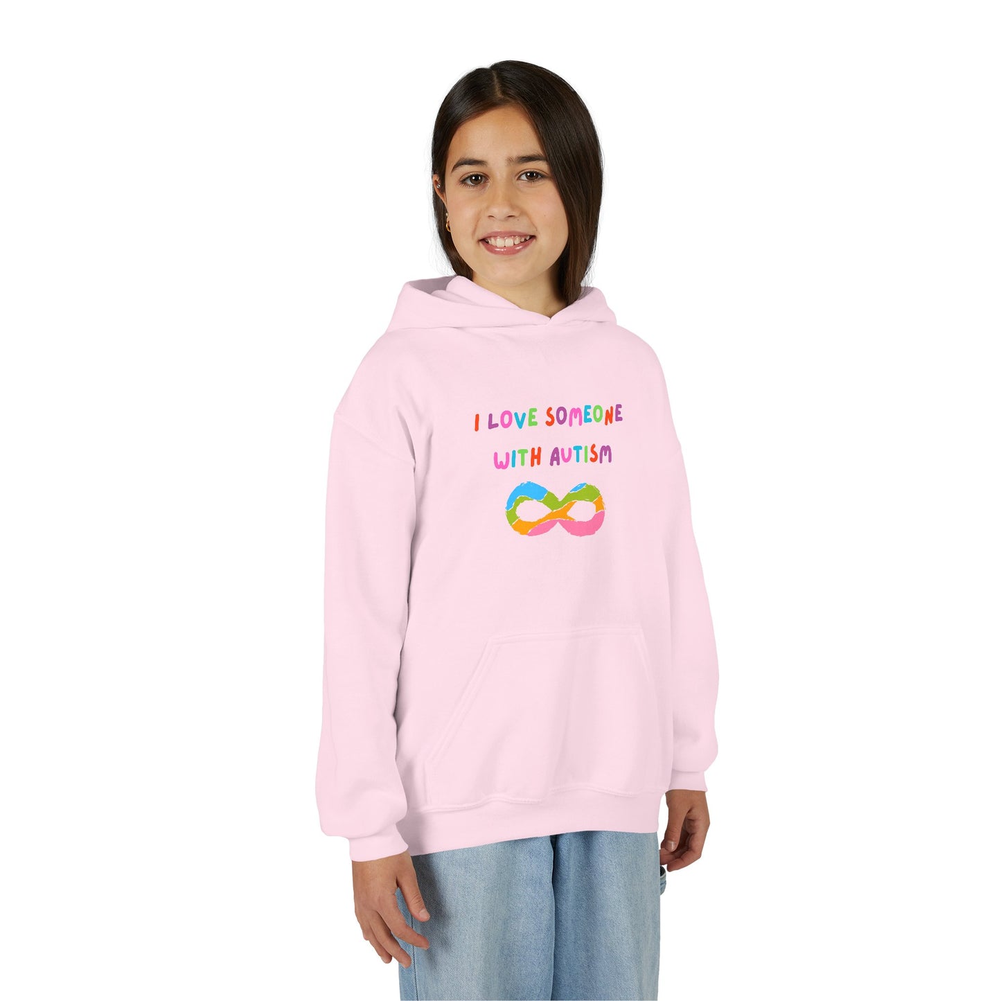 Autism Awareness Youth Hoodie - I Love Someone with Autism