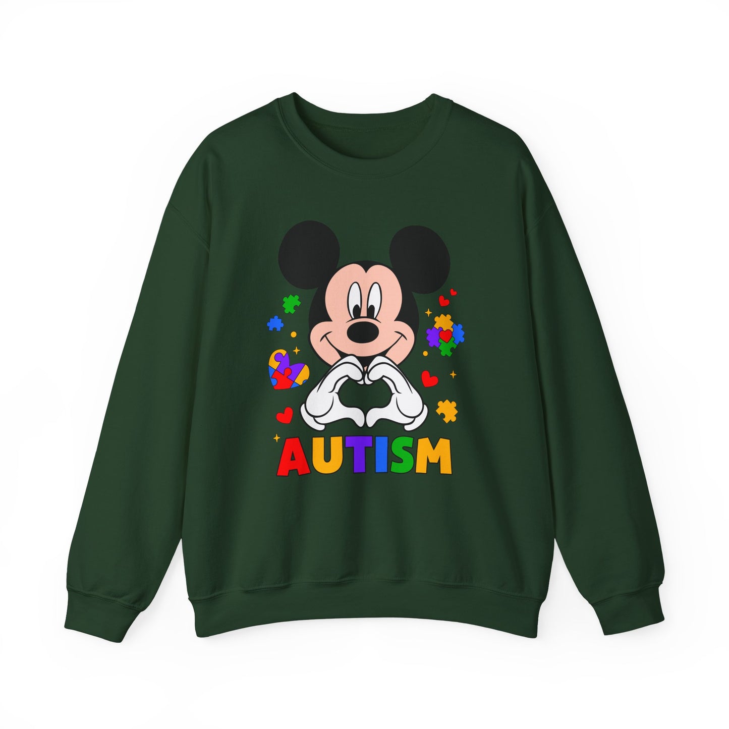 Autism Awareness Cartoon Crewneck Sweatshirt