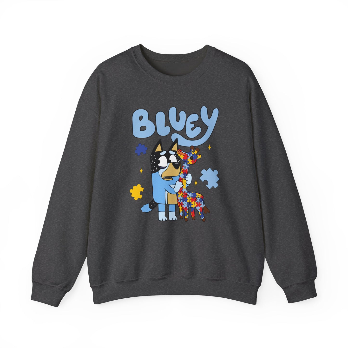 Bluey & Piñata Blue Heeler Sweatshirt — Cute Cartoon Dog Crewneck