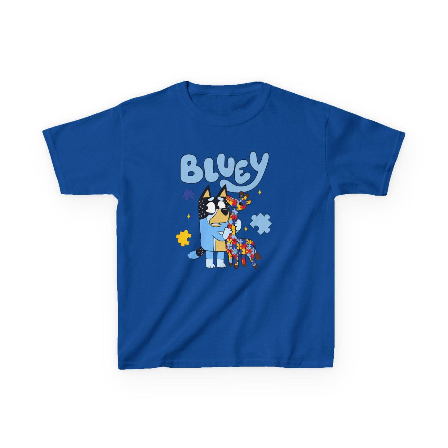 Bluey Kids T-Shirt – Colorful Cartoon Blue Heeler Design
