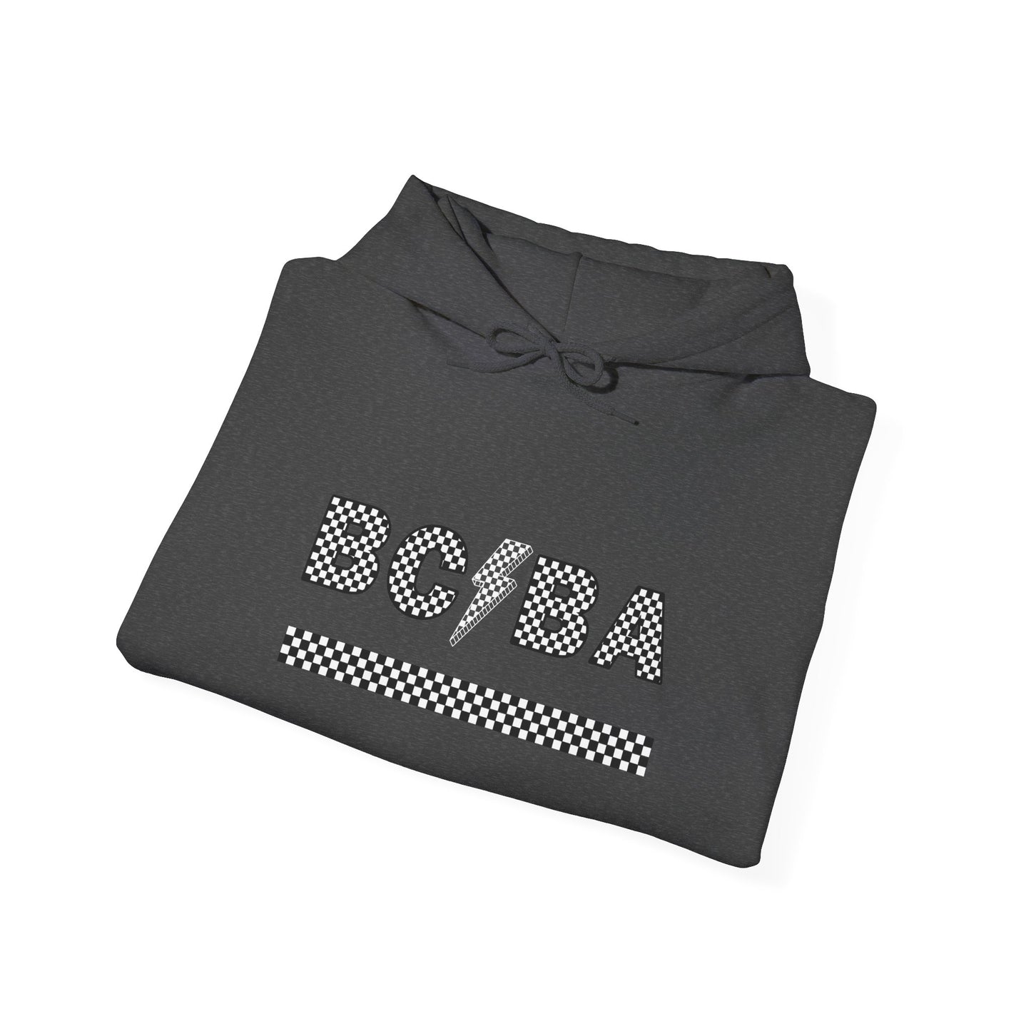 BCBA Lightening Bolt Checkered Hooded Sweatshirt