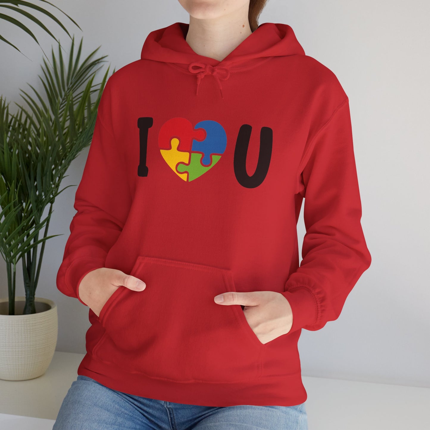 I Love You Puzzle Hoodie