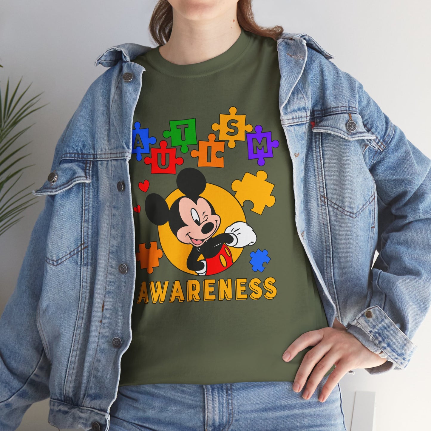 Autism Awareness Puzzle Tee — Cute Character Design